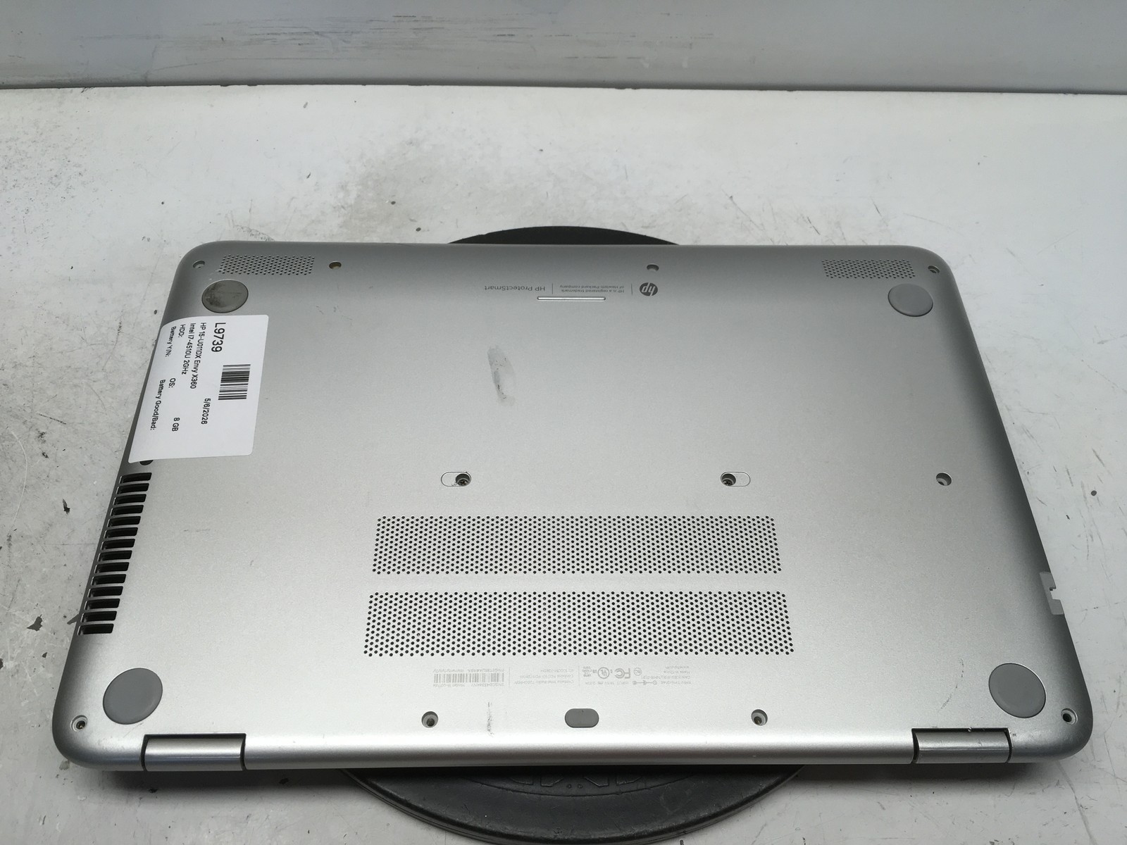 HP 15-U011DX Envy X360 Intel i7-4510U 2GHz 8 GB NO HDD No Batt