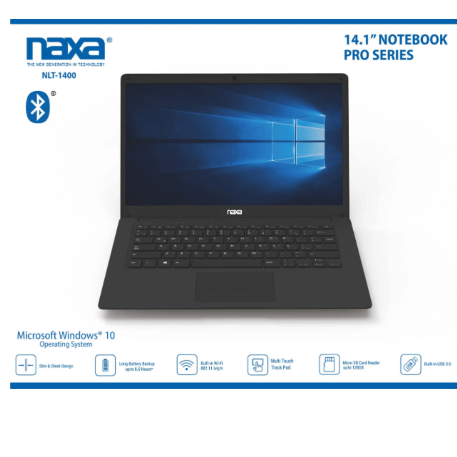 Naxa 14.1″ Notebook Pro Series – Refurbished Grade Very Good