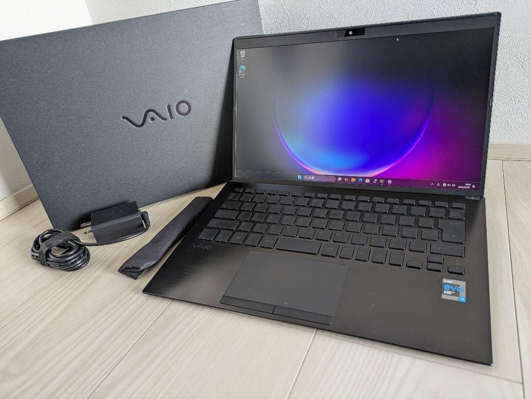 SONY VAIO SX14 ALL BLACK vjs1448 Intel Core i7-1195G7 Windows11 Home 64bit d730