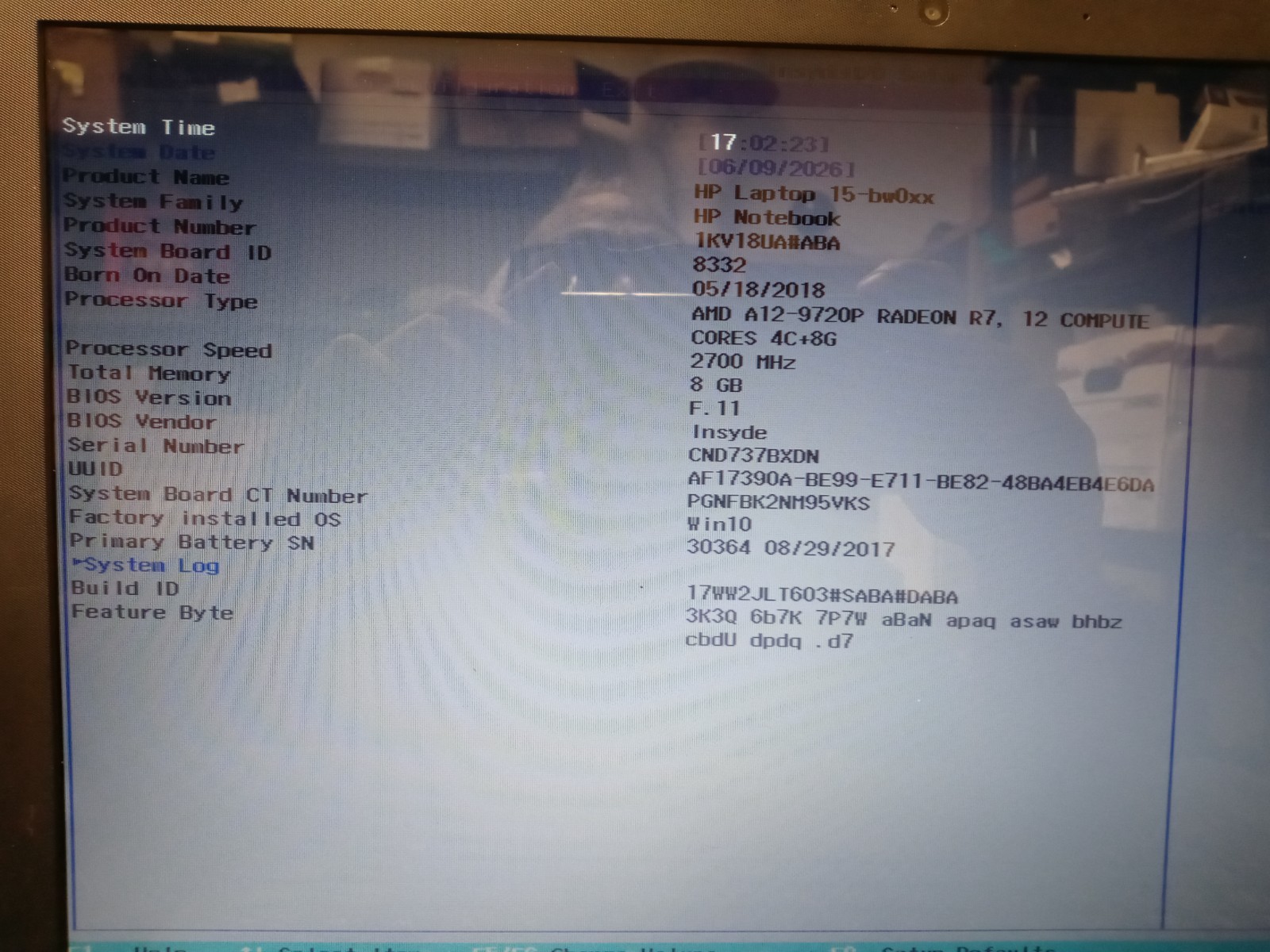 HP 15-BW017cl AMD A12-9720P 2.70GHZ Radeon R7, 12 | 12GB RAM | 256GB SSD| NO OS