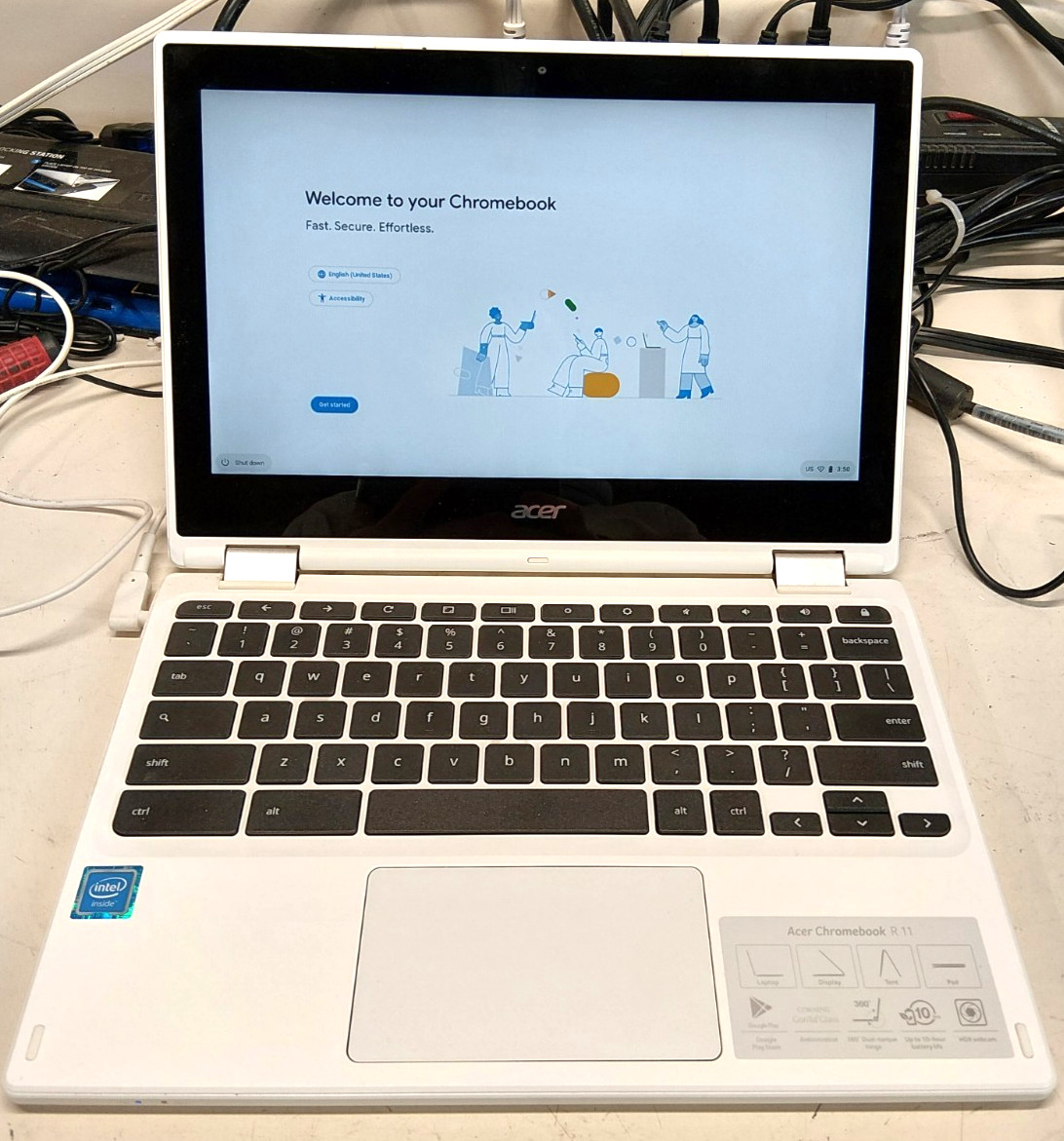 Chromebook R11 Acer CB5-132T N15Q8 (comes with charger) FOR PARTS