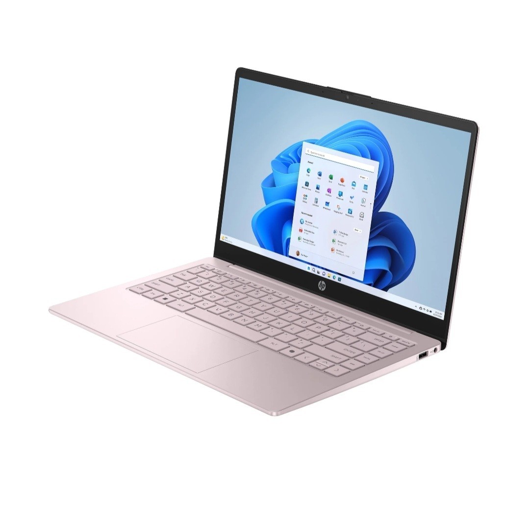 HP 14 inch HD Windows Laptop Intel Processor N150 4GB RAM 128GB – Tranquil Pink