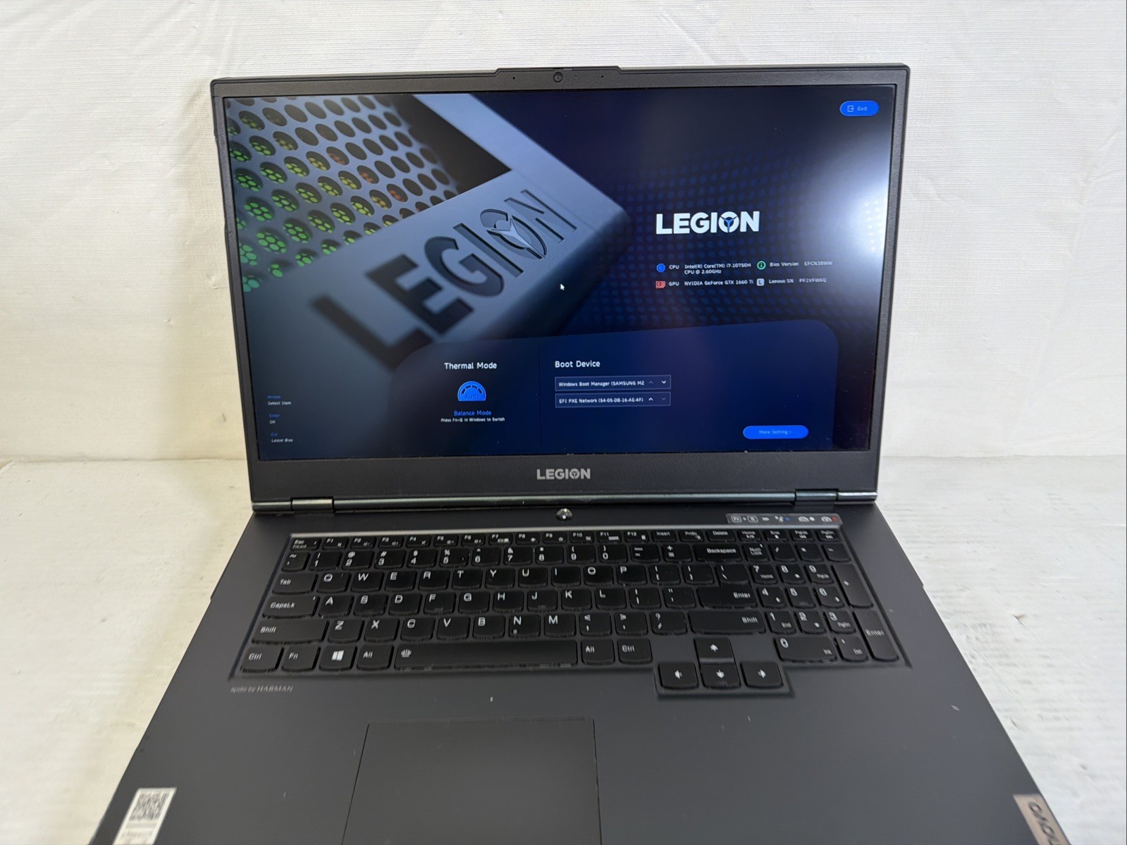 Lenovo Legion 5 17IMH05H 17″ i7-10750H 16GB RAM 256GB & 1TB GTX 1660 Ti – READ