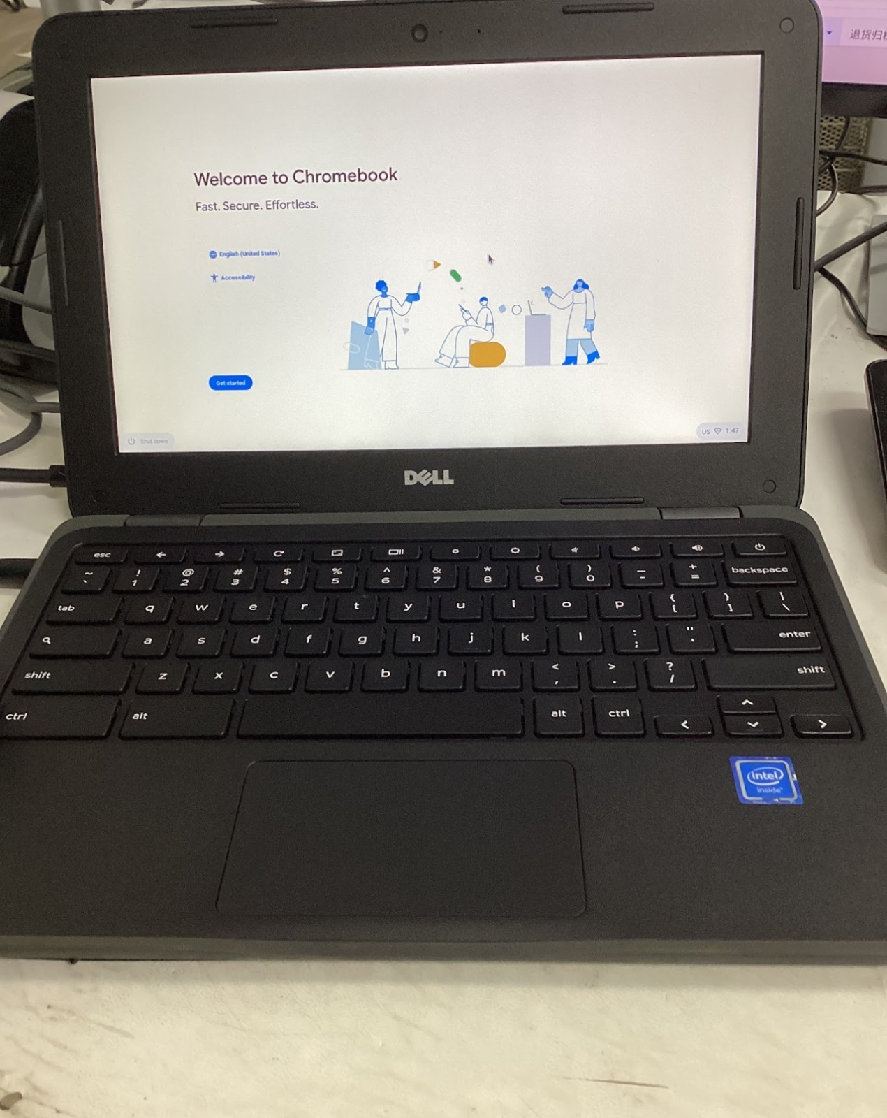 Dell Inspiron 11 Chromebook, 11.6″ HD Non-Touchscreen Display, Core N3060,used