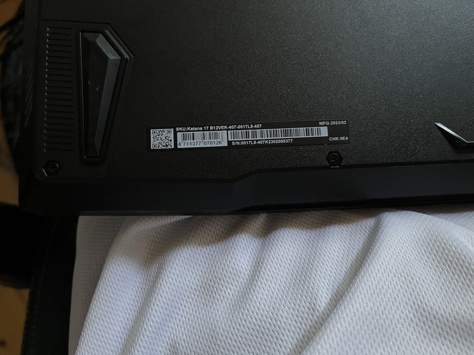 MSI Katana 17 B12V Gaming Laptop 17.3″ Core i5-12450H 16GB GeForce RTX