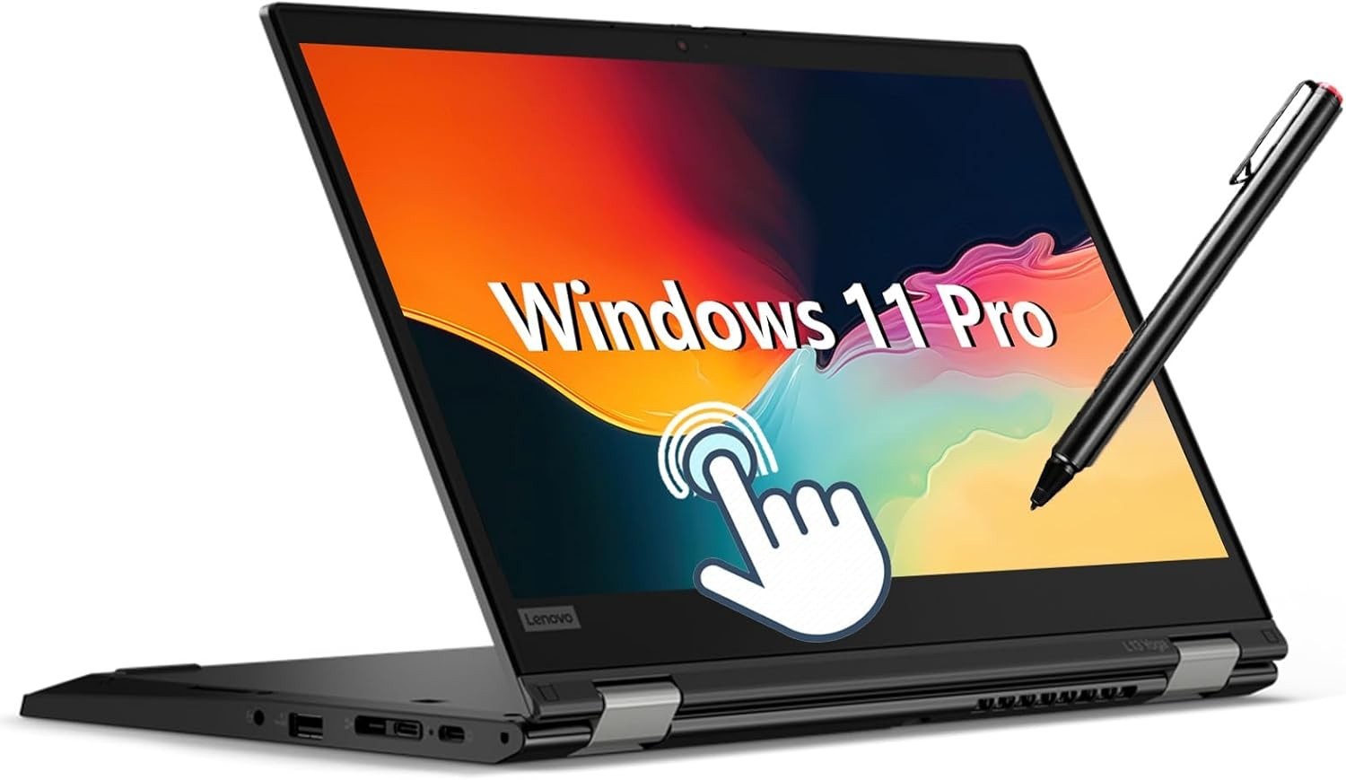 13.3″ FHD Lenovo Yoga Laptop PC: Backlit Keyboard! Stylus pen! Windows 11 Pro!