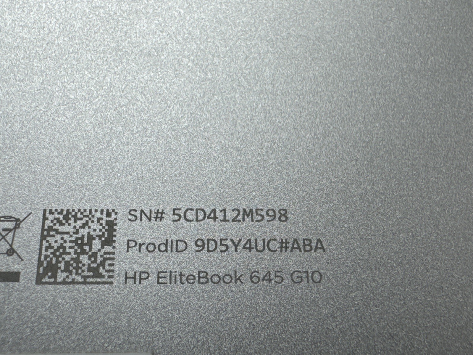HP EliteBook 645 G10 AMD Ryzen 5 PRO 7530U/16GB RAM/256GB SSD
