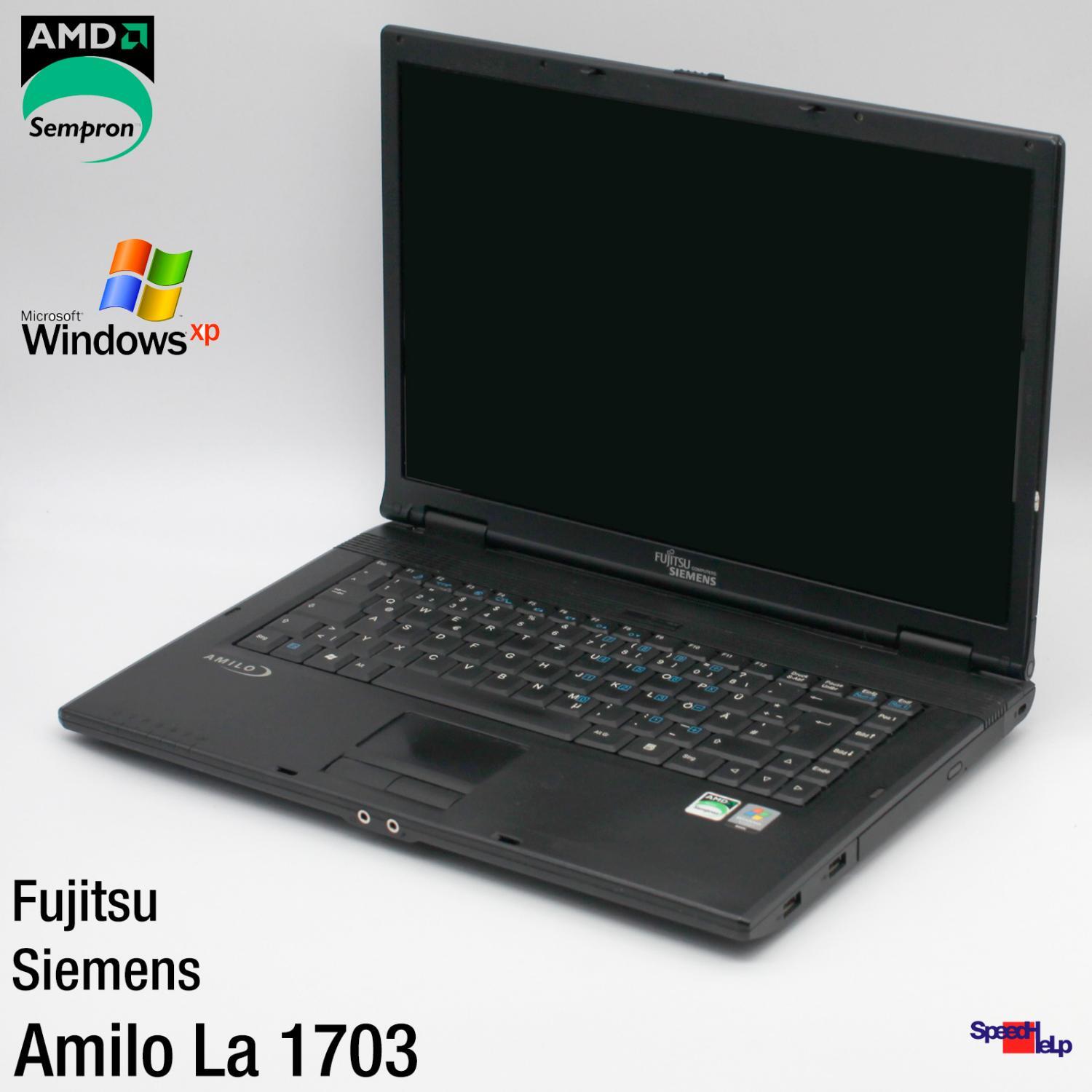 Fujitsu Siemens Amilo La 1703 Notebook 250GB HDD 1GB RAM DVDRW For Windows XP