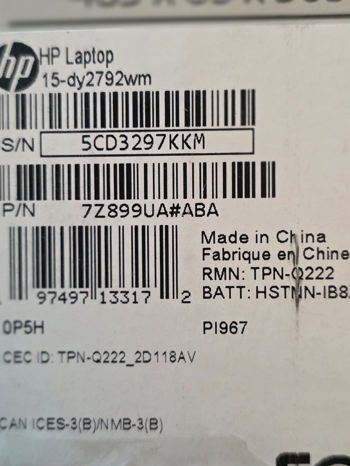 HP 15-dy2792wm 15.6″ Laptop i3-1115G4 8GB RAM, 256GB SSD, Win11, Spruce Blue