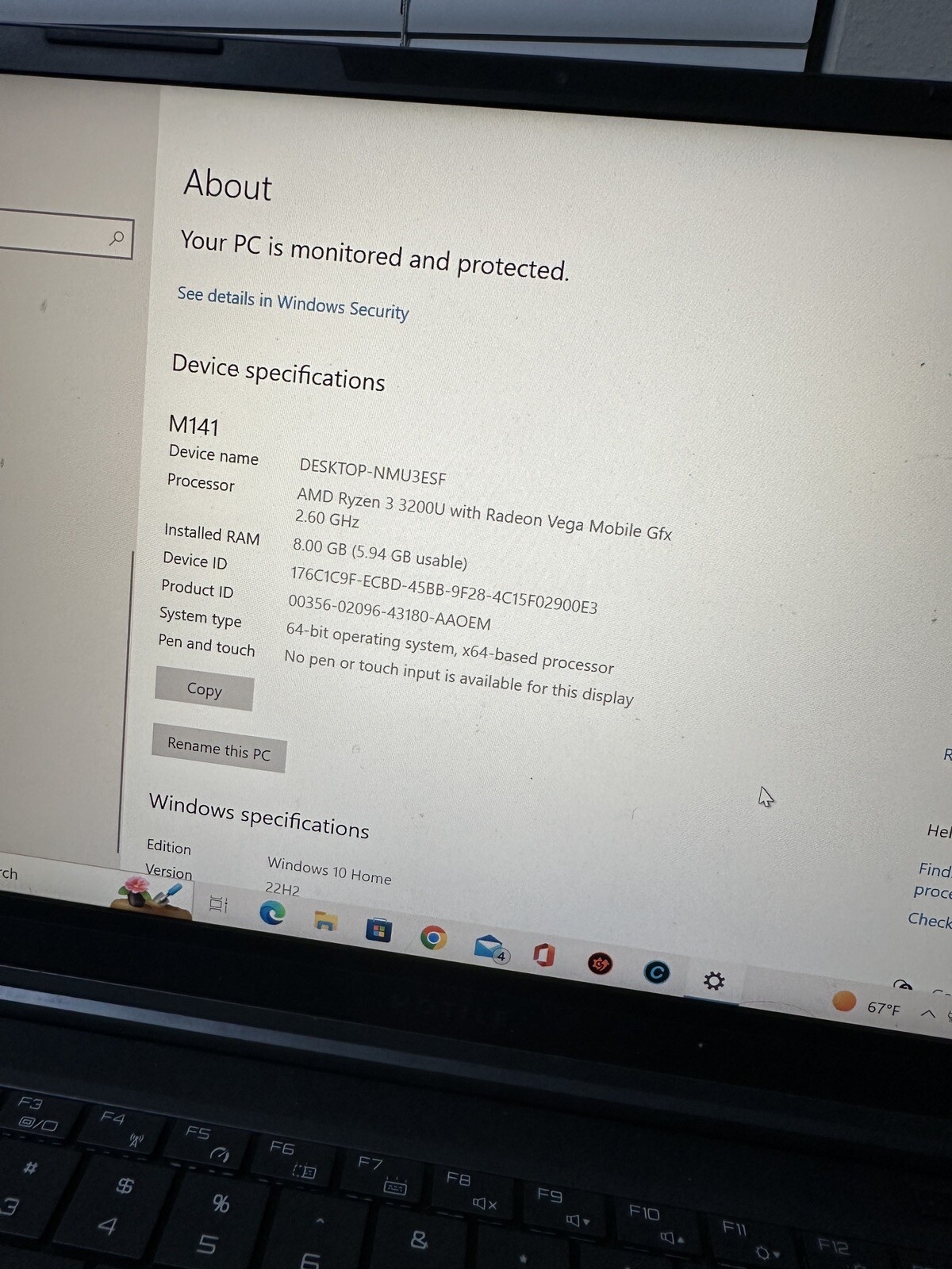 LAPTOP MOTILE 14 + WIFI MOUSE AND 128gb PEN DRIVE
