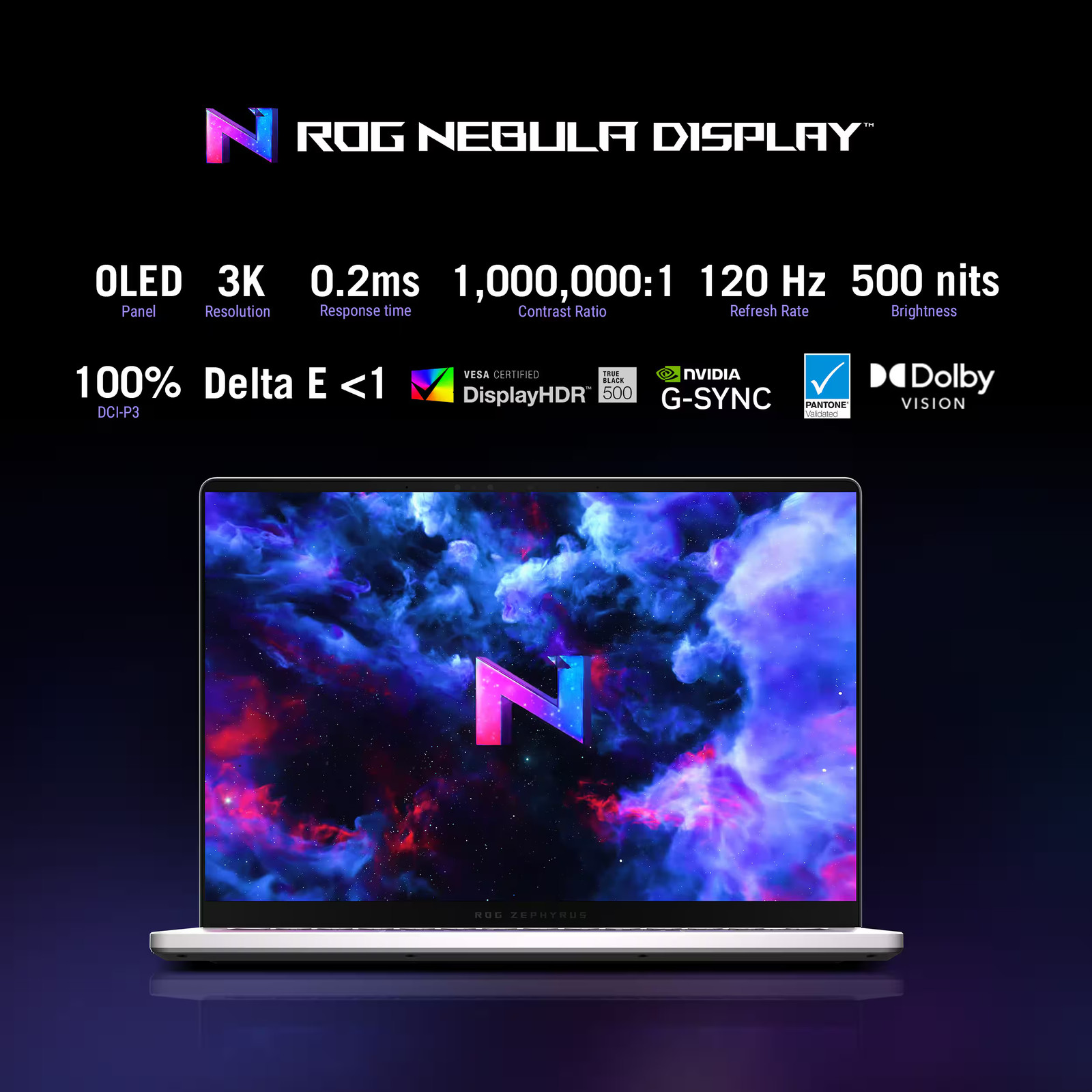 ASUS – ROG Zephyrus G14 14″ OLED 3K 120Hz Gaming Laptop – AMD Ryzen 9 270 – 1…