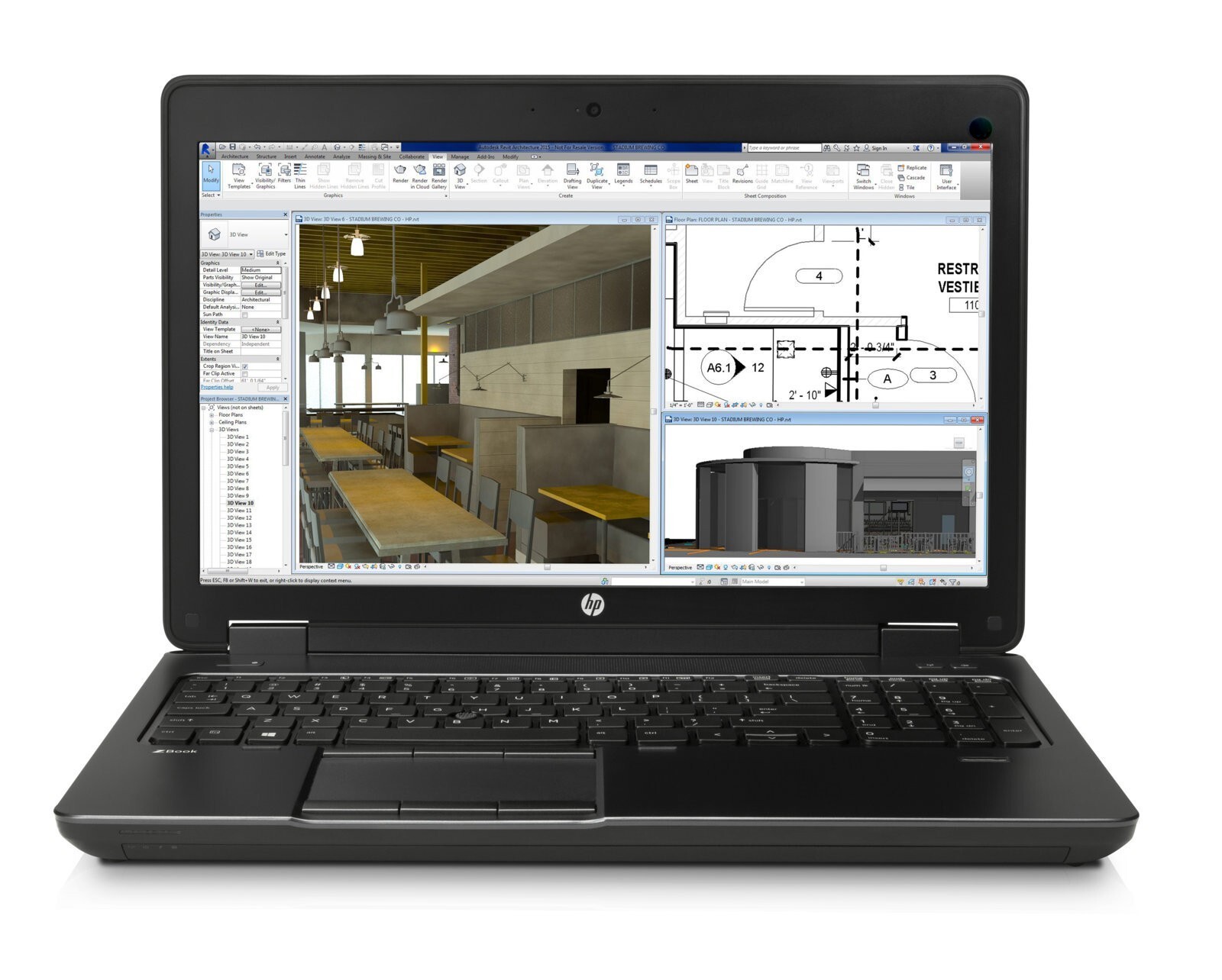 3D-Design HP ZBook 15 i7-QUAD (2TB SSD) Blu-Ray Burner 32GB 15.6″ nVIDIA K1100M