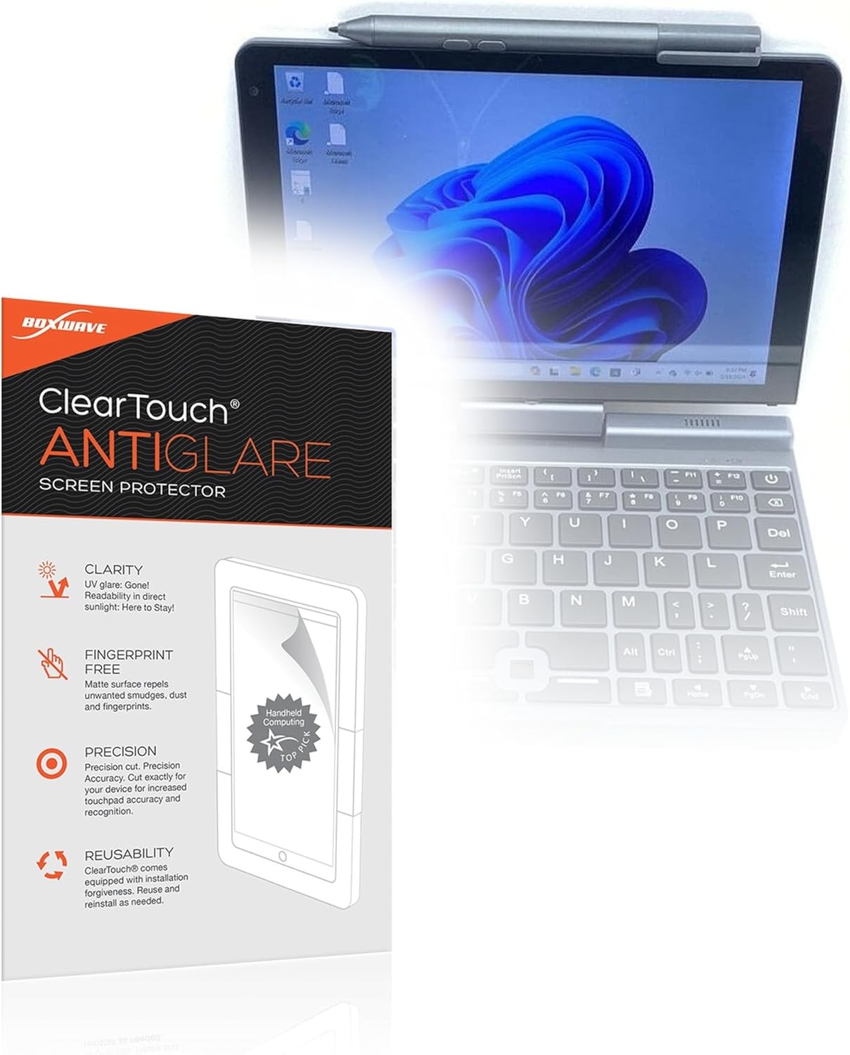 KOOSMILE P8 Mini Laptop (8 in) – ClearTouch Anti-Glare Screen Protector (2-Pack)