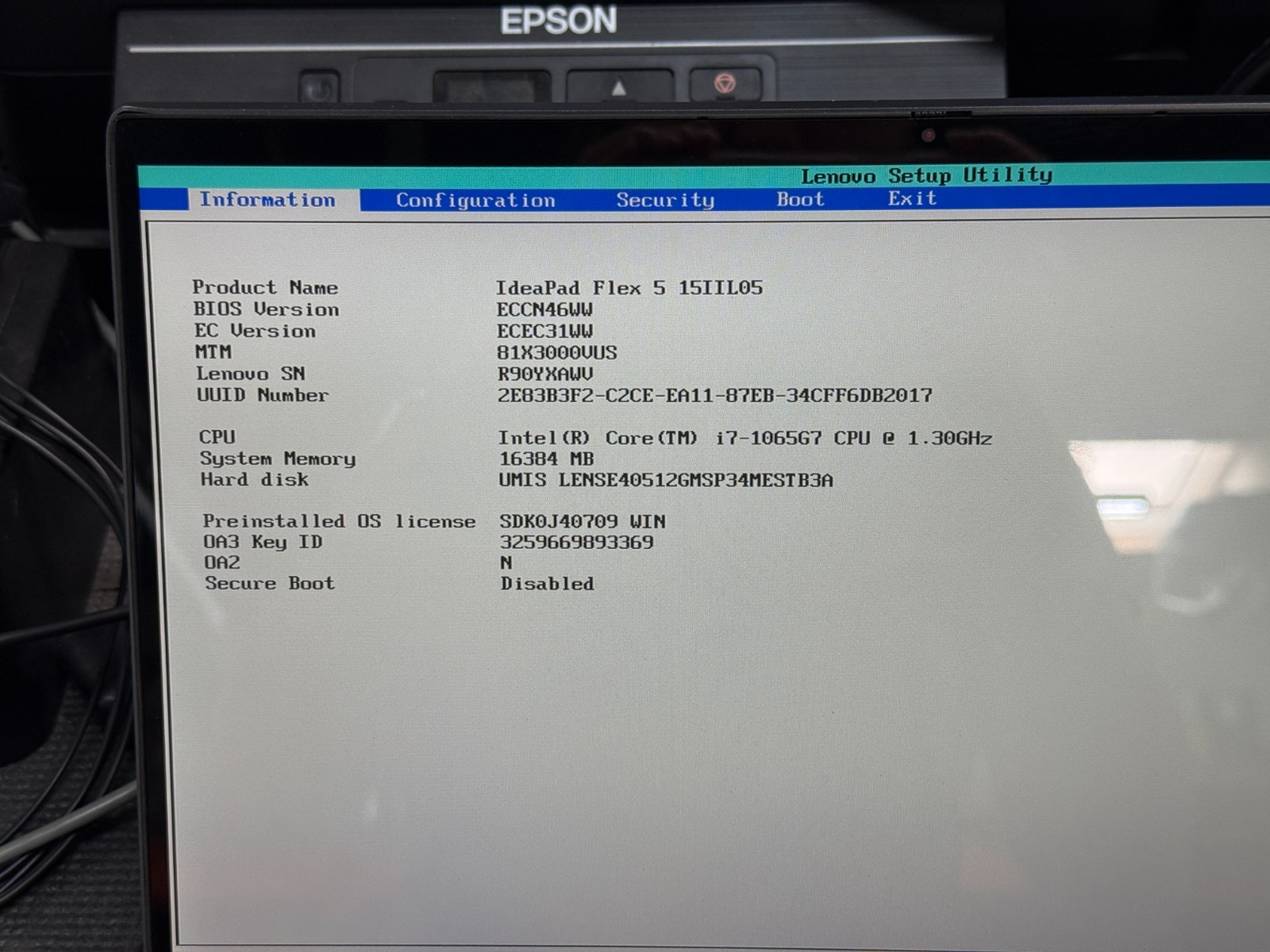 Lenovo IdeaPad Flex 5 15IIL05 15.6″ Intel i7-1065G7 1.30GHz 16GB RAM 512GB M.2