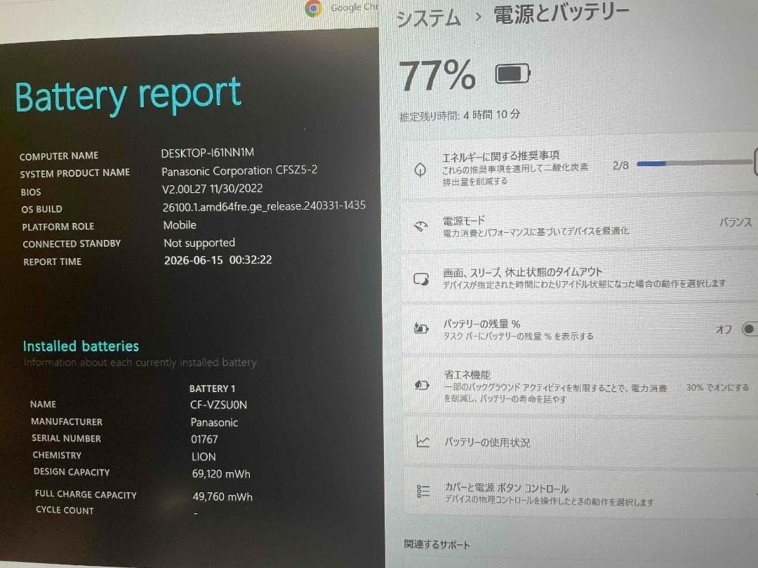 Panasonic Let’s Note CF-SZ5 Blu-ray Drive Windows 11 Pro Core i7 8GB RAM 256GB S