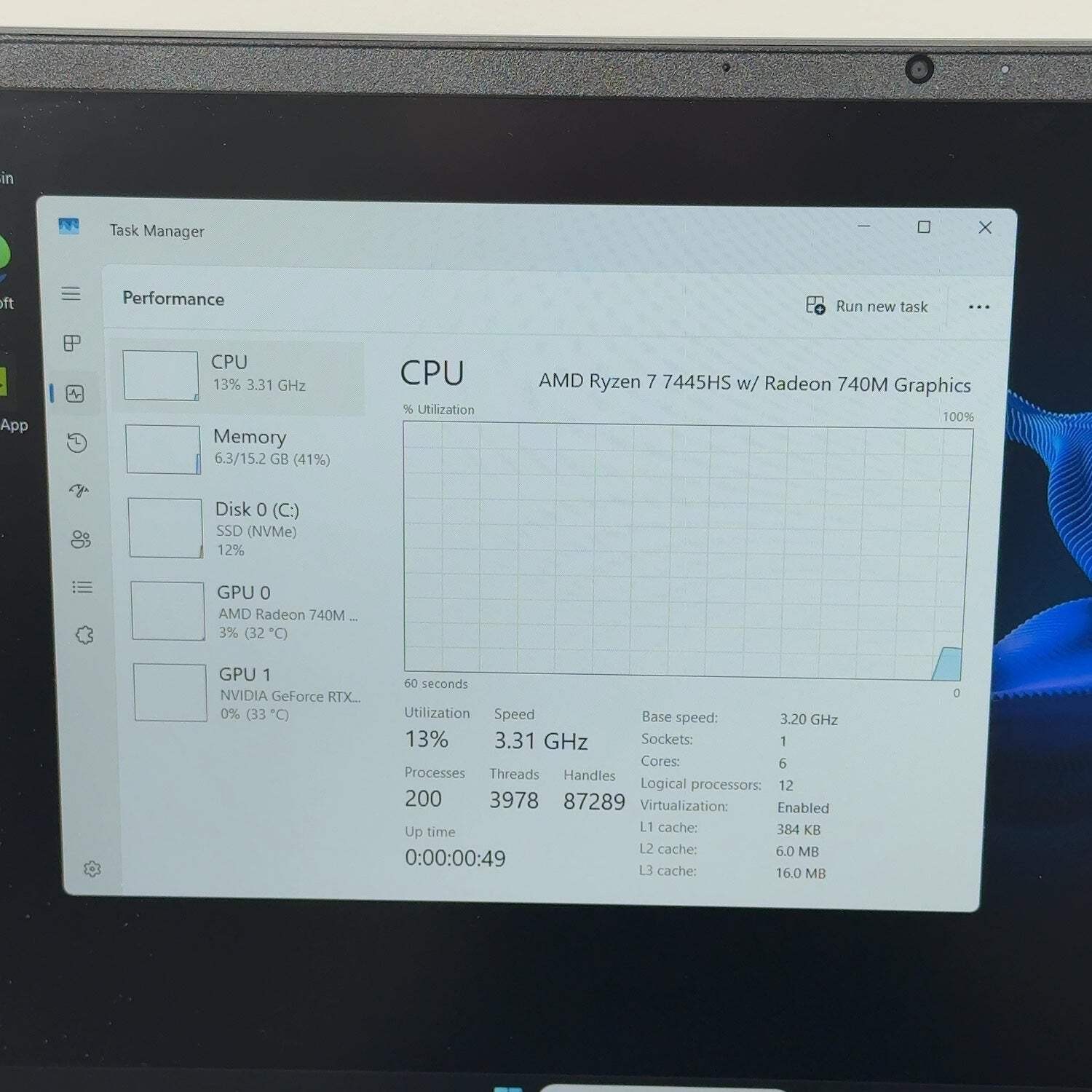 HP Victus 15-FB3093DX 15.6″ Ryzen 7 7445HS 3.2GHz 16GB RAM 512GB SSD RTX 4050