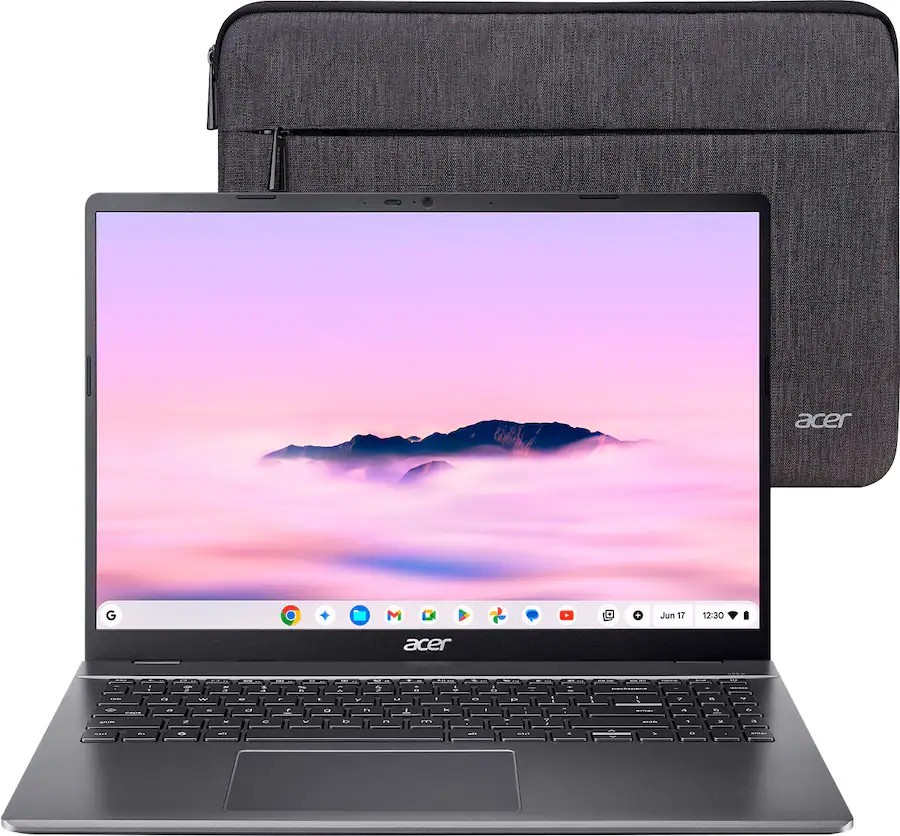 Acer Chromebook Plus 16 intel i3-1315U Google AI Pro 2TB Storage 8GB 128G Sleeve
