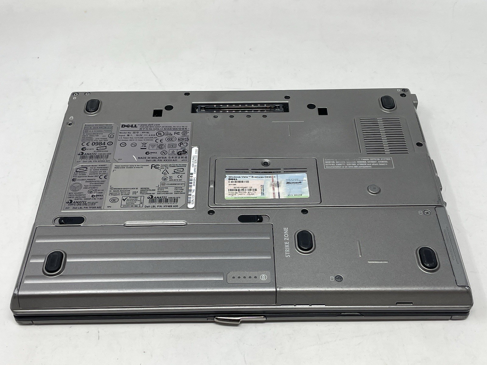Bad Batt Dell Latitude D630 Laptop Core 2 2.50GHz 2GB RAM NVIDIA Quadro NVS 135M