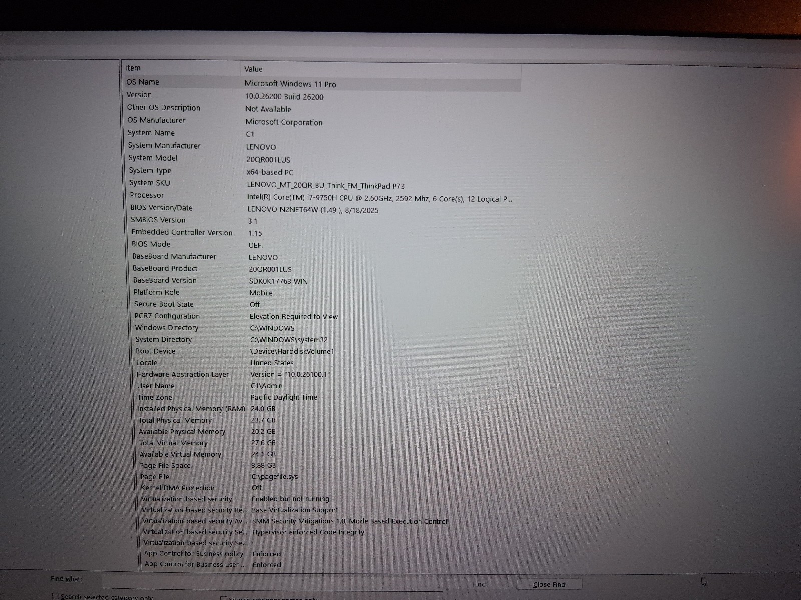 Lenovo ThinkPad P73 i7-9750H 24GB RAM NVIDIA Quadro P620 512GB NVME Win 11 Pro