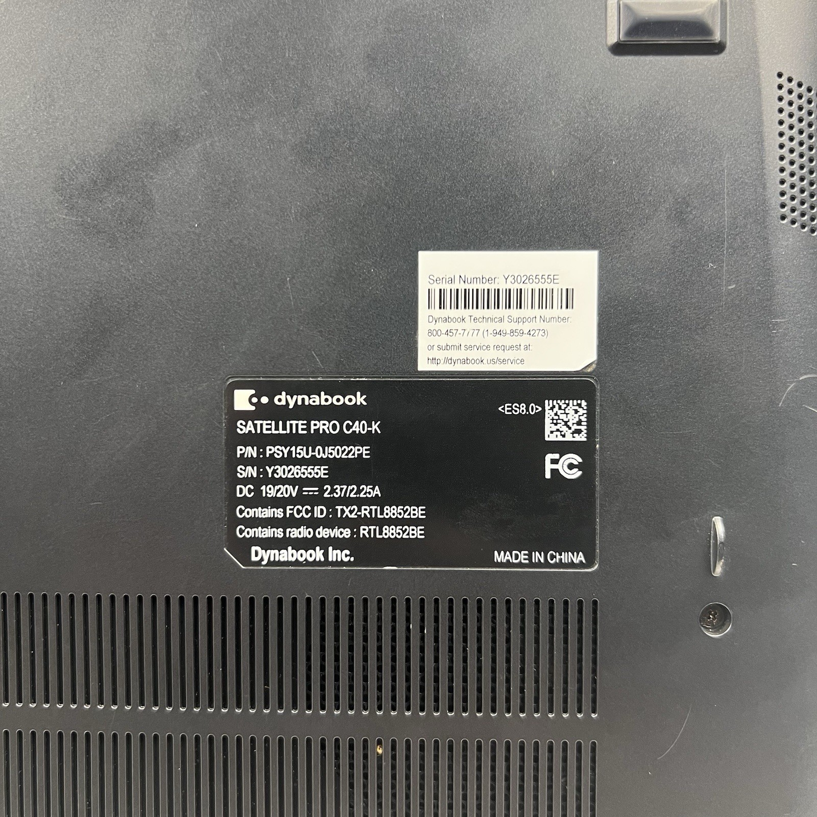 Dynabook Satellite Pro C40-K 14″ Intel Core i3-1215U 8GB Ram 256GB SSD Win 11