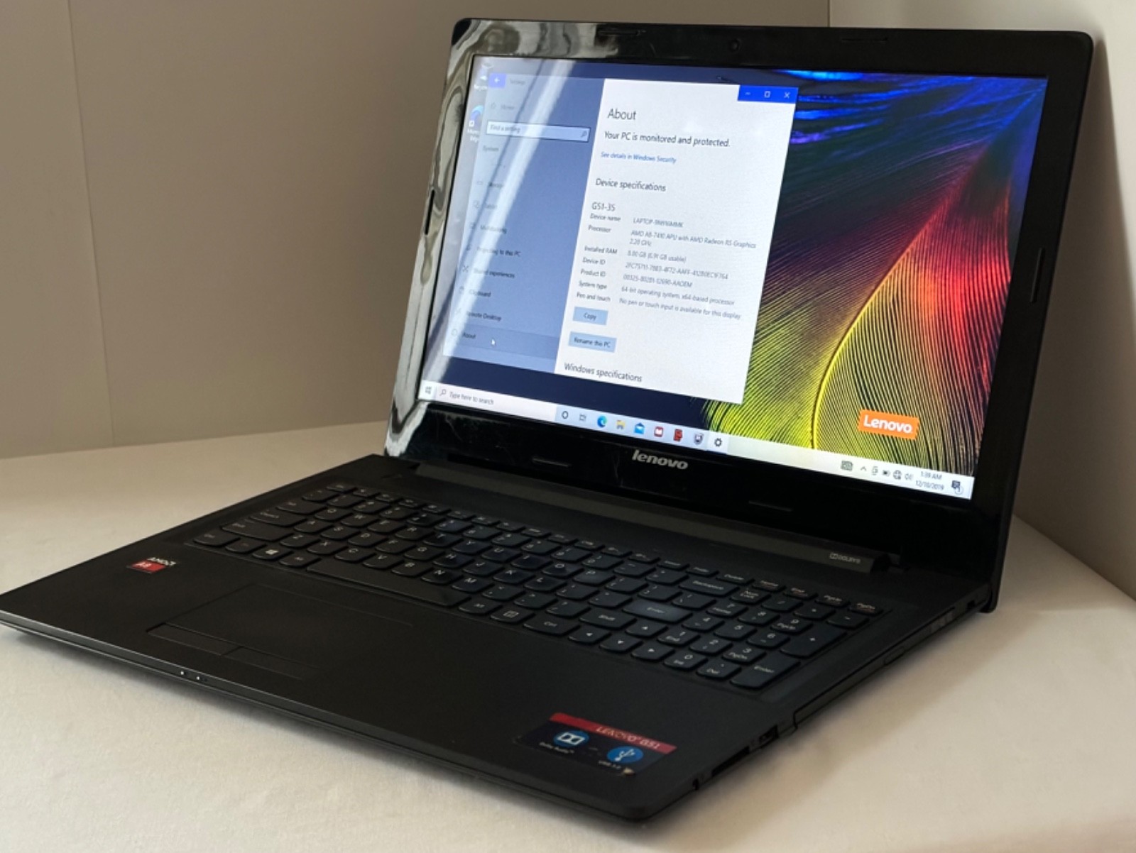 Lenovo G51 35 1TB Laptop 8GB ram Windows 10 Home
