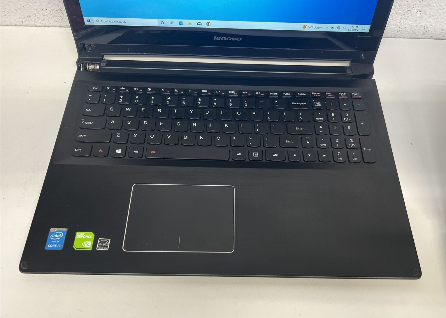 Lenovo Edge 15 80H1 TOUCH Intel Core i7-4510U 8GB 1TB HD NVIDIA 840M *FOR PART*