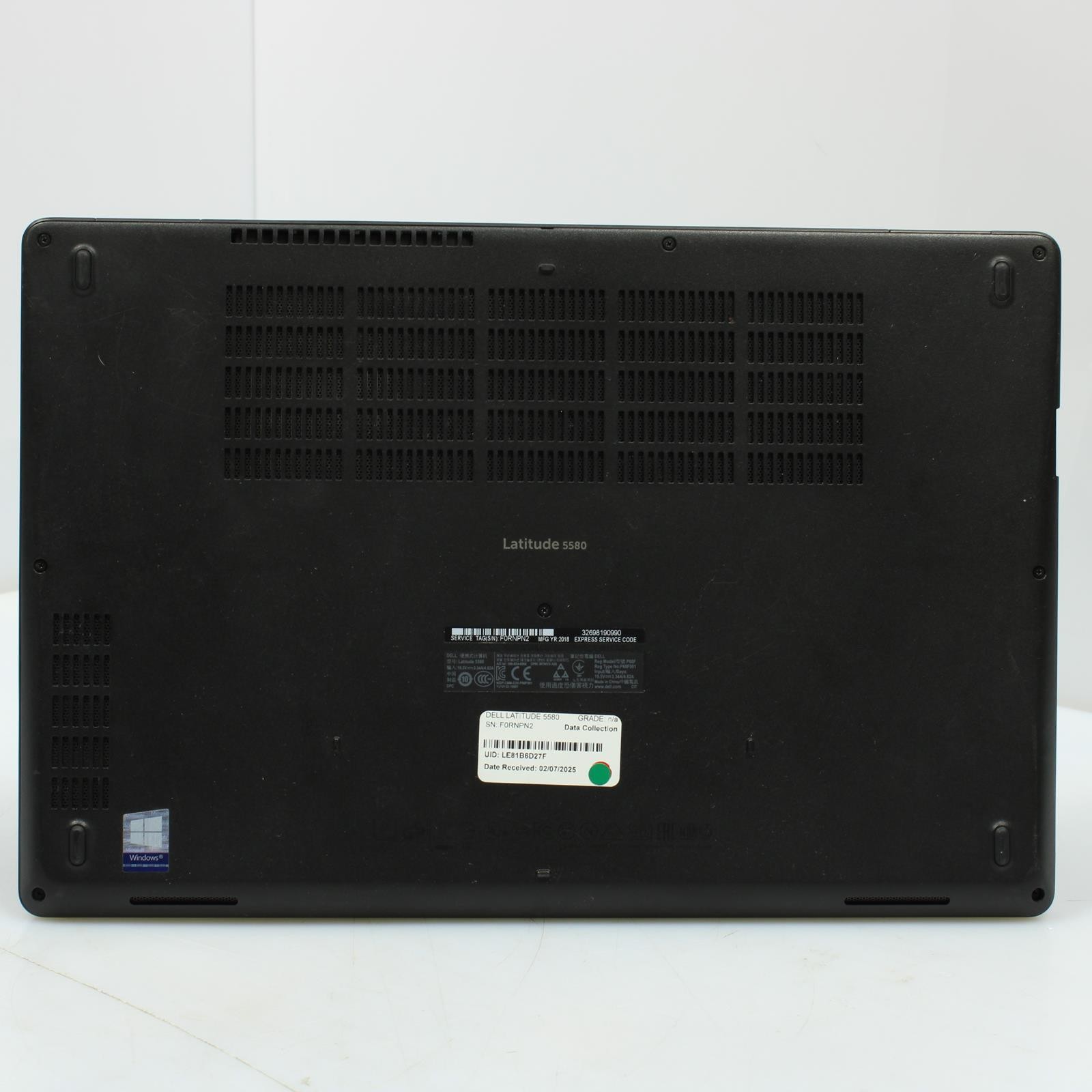 Dell Latitude 5580 Intel Core i5 7th Gen 8GB RAM 128GB SSD No OS/Battery Laptop