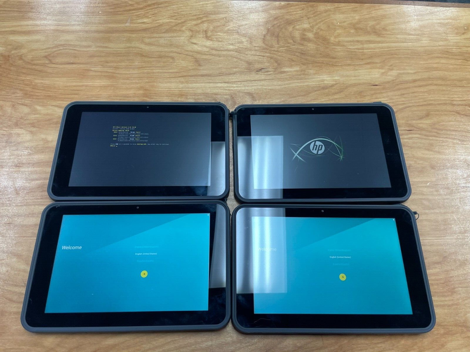 Lot 4 HP Pro Slate 10 EE G1 Tablet 10″ Intel Atom With Chargers | Read|