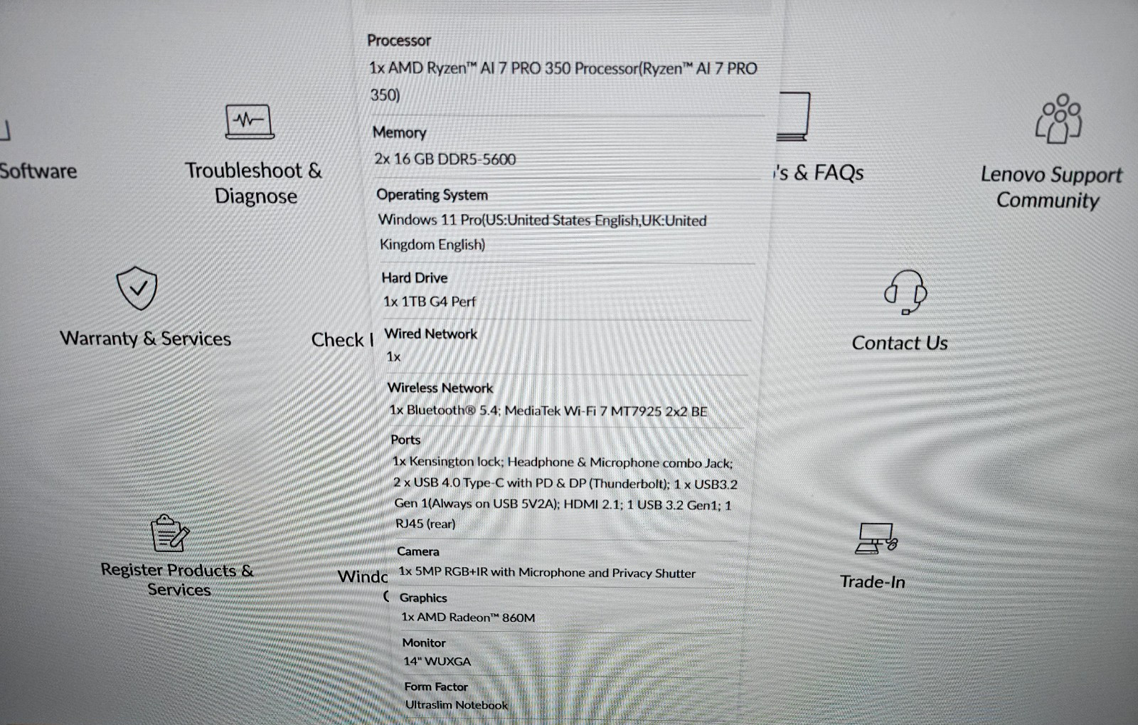 Lenovo ThinkPad P14s Gen 6 — Ryzen AI 7 PRO 350, 32GB RAM, 1TB SSD, WTY 2027