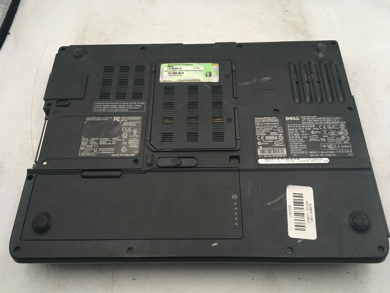 DELL INSPIRON 6400 – BOOTS TO BIOS – INTEL CORE 2 DUO – 1GB RAM – 15″ – READ -BB