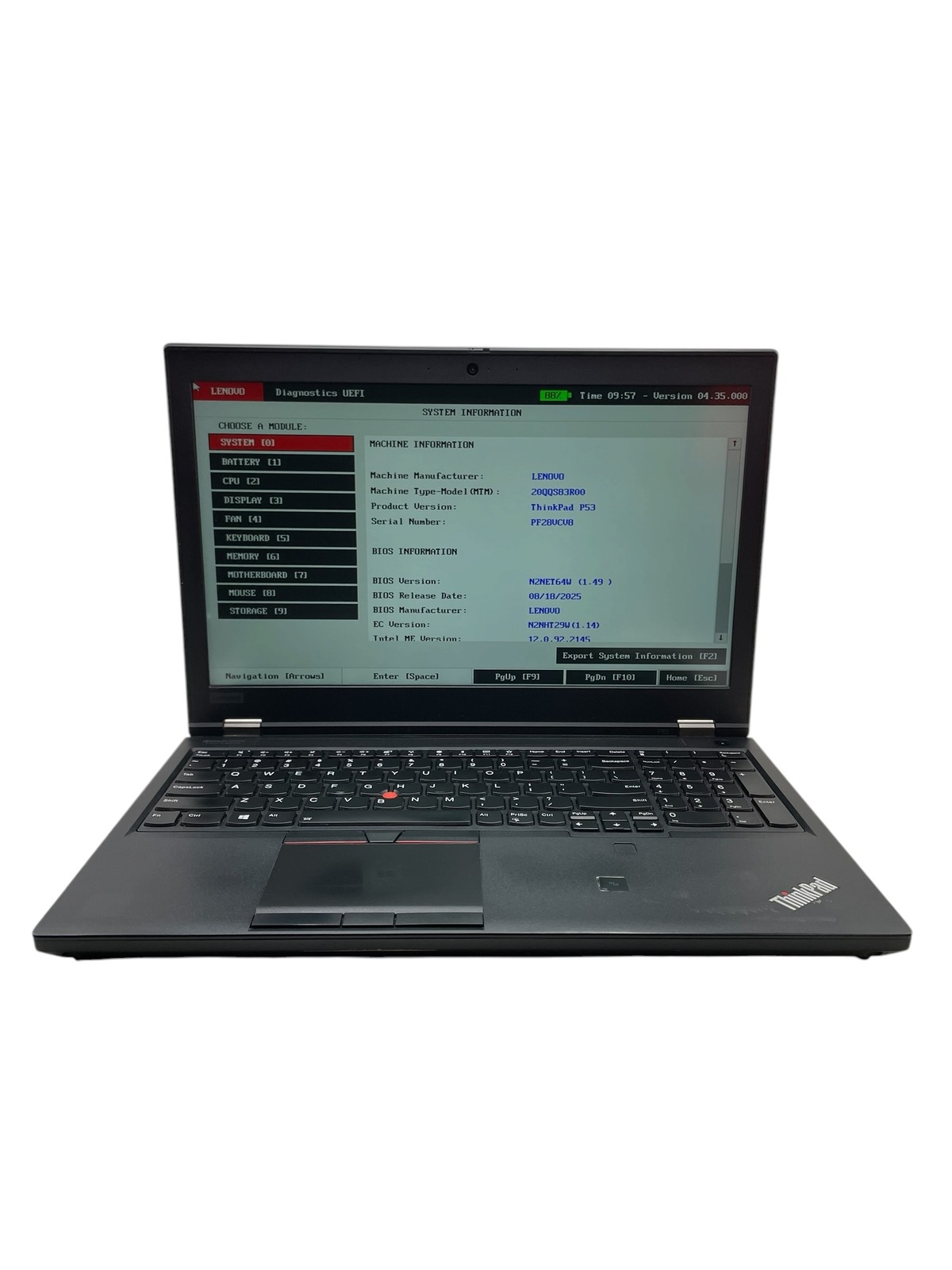 Lenovo ThinkPad P53 15″ – i7 2.6GHz – 16GB RAM – 1TB SSD – Grade D