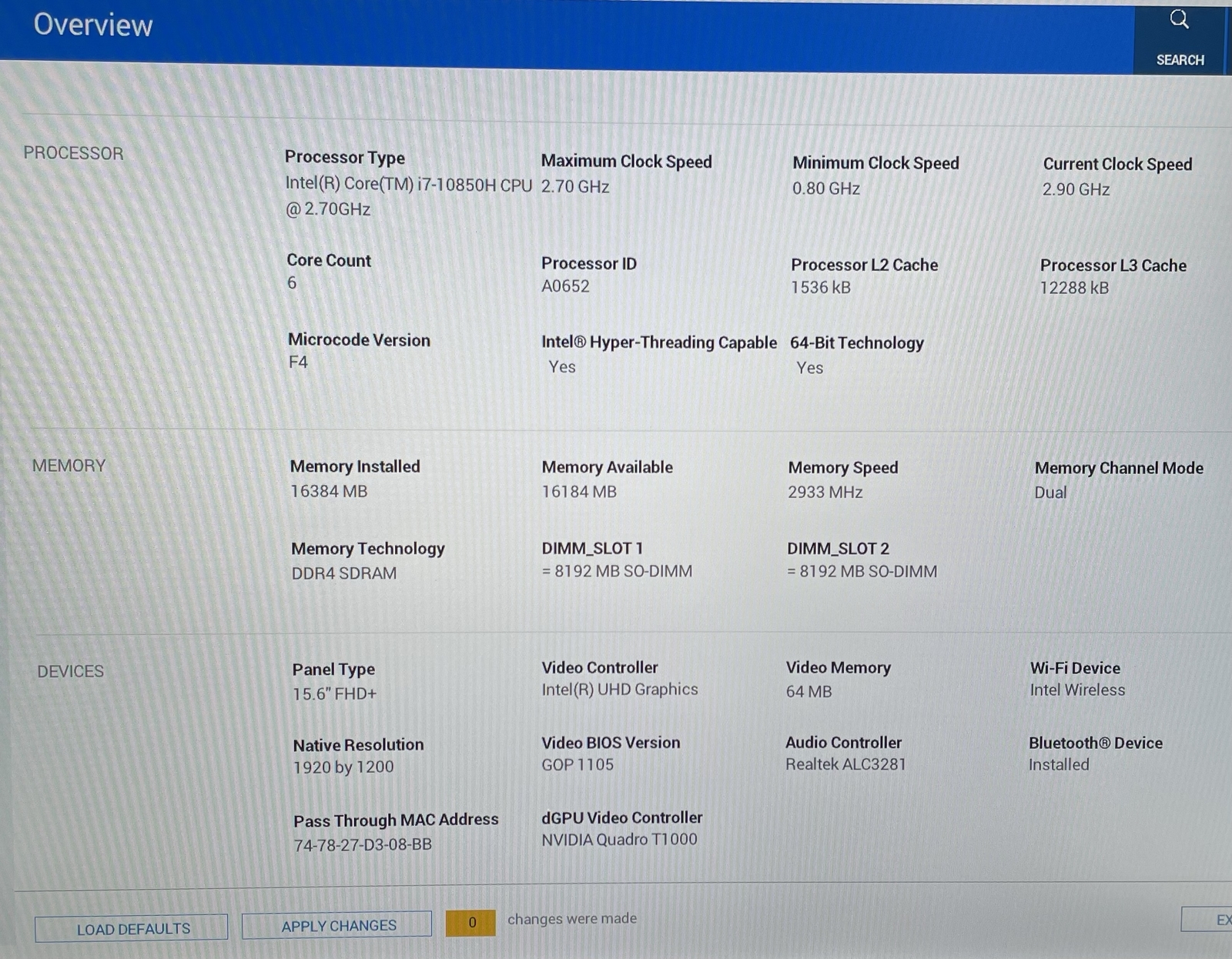 Dell Precision 5550 15″ – i7 2.7GHz – 16GB RAM – 1TB SSD – Grade D