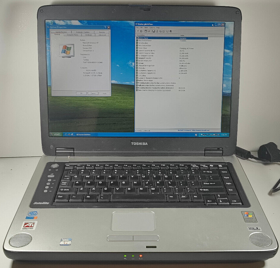 Toshiba Satellite A75-S211 15.4″ Intel Pentium 4 538 3.2GHZ 1.5GB RAM 64GB SD XP