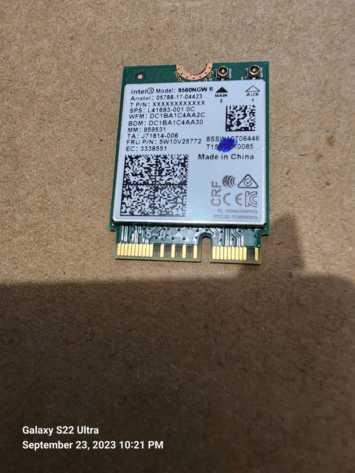 OEM Lenovo Ideapad 3 15IIL05 touch Core i3-1005G1 Wi-fi Wireless Bluetooth Card