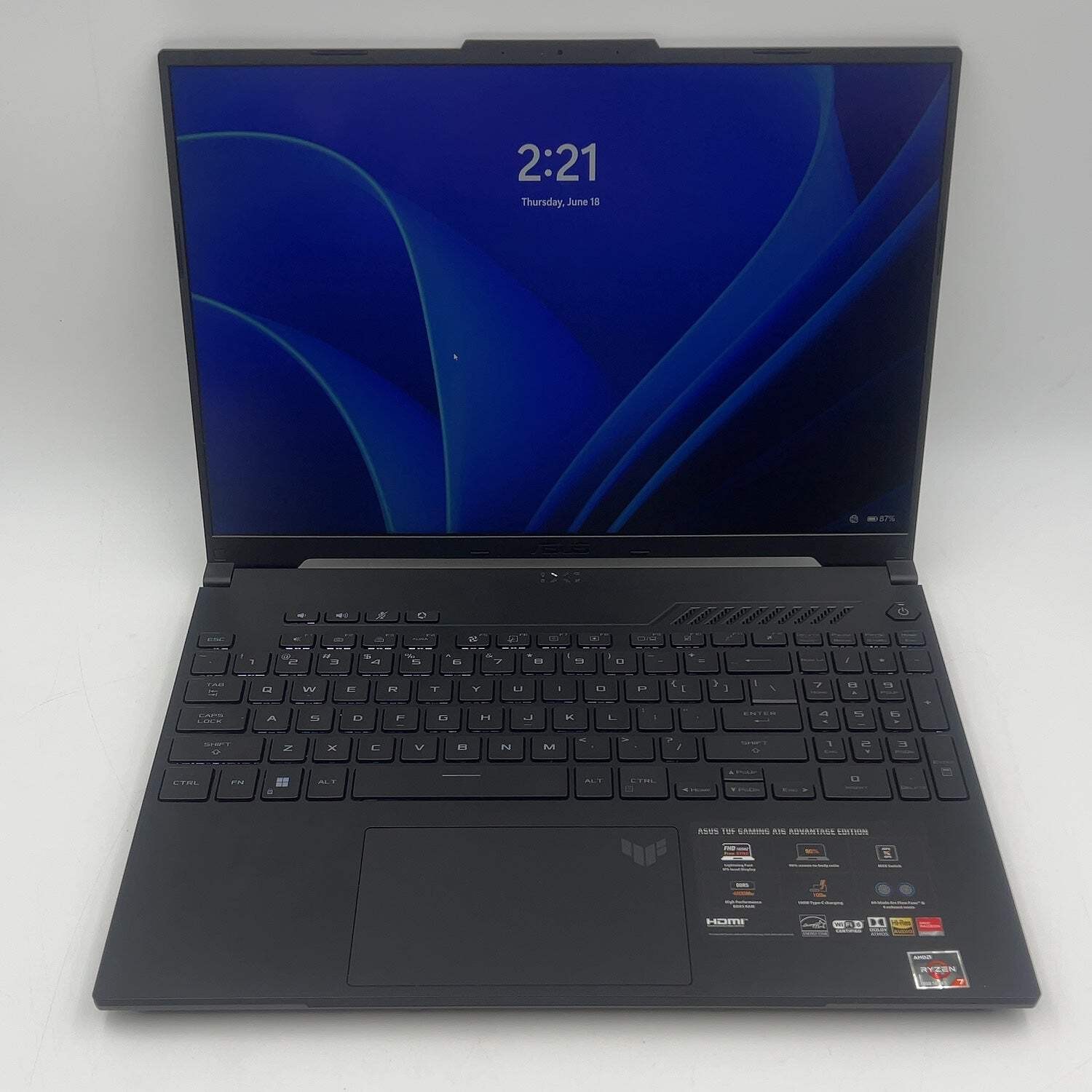 Asus TUF A16 FA617NS Ryzen 7 7735HS 3.2GHz 16GB RAM 512GB SSD Radeon RX 7600S