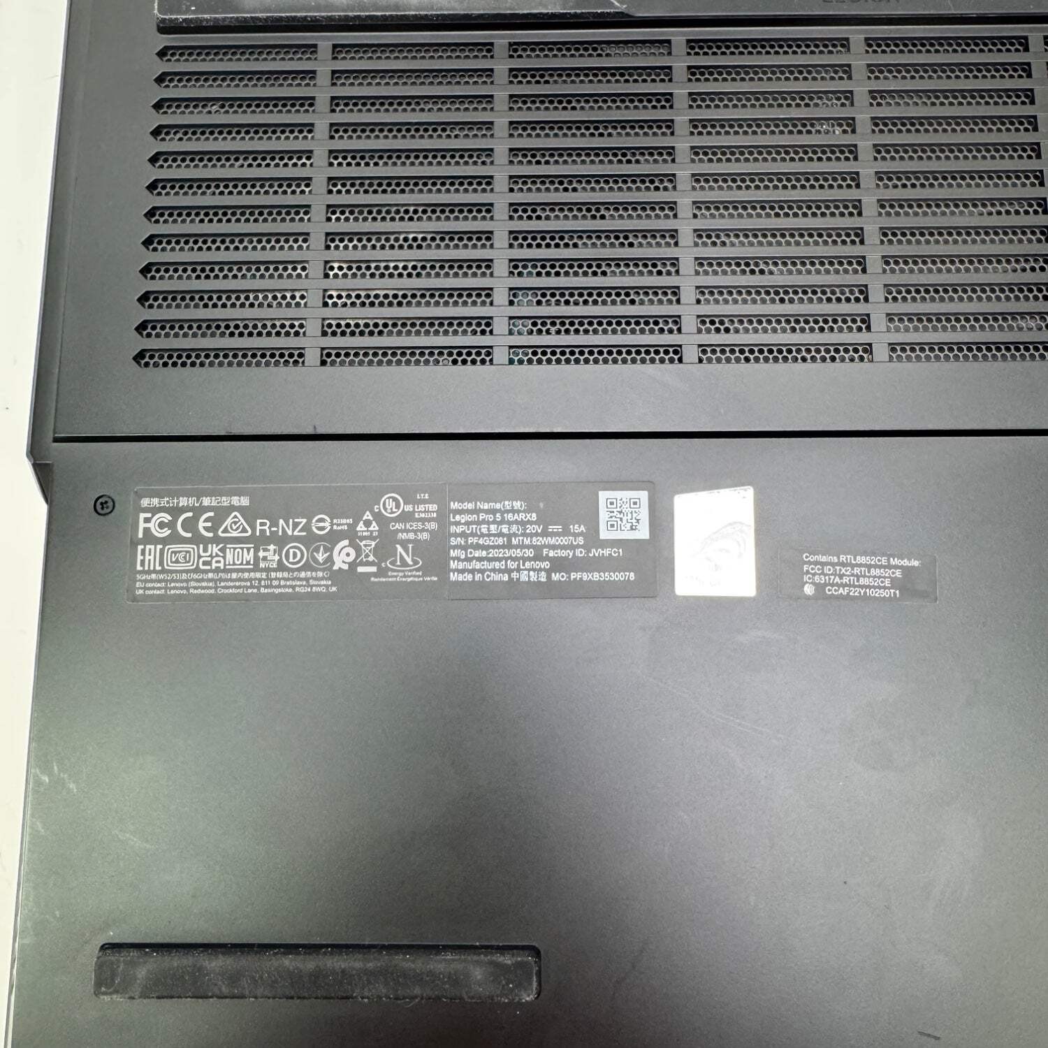 Lenovo Legion Pro 5 16″ Ryzen 7 7745hx 3.6GHz 16GB RAM 1TB SSD GeForce RTX 4060