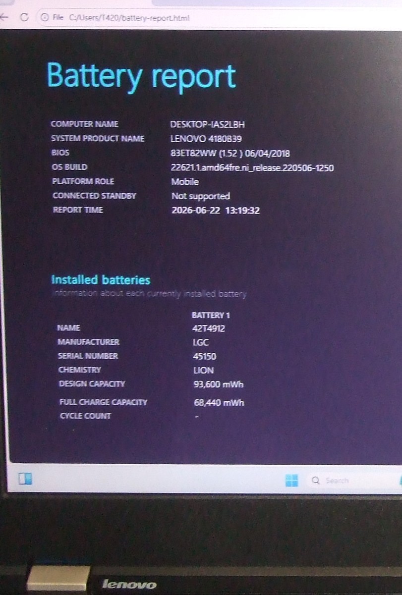 Lenovo ThinkPad T420 I7-2640M 256GB SSD 8GB RAM WIN 11 Office 365 USB 3.0 & more