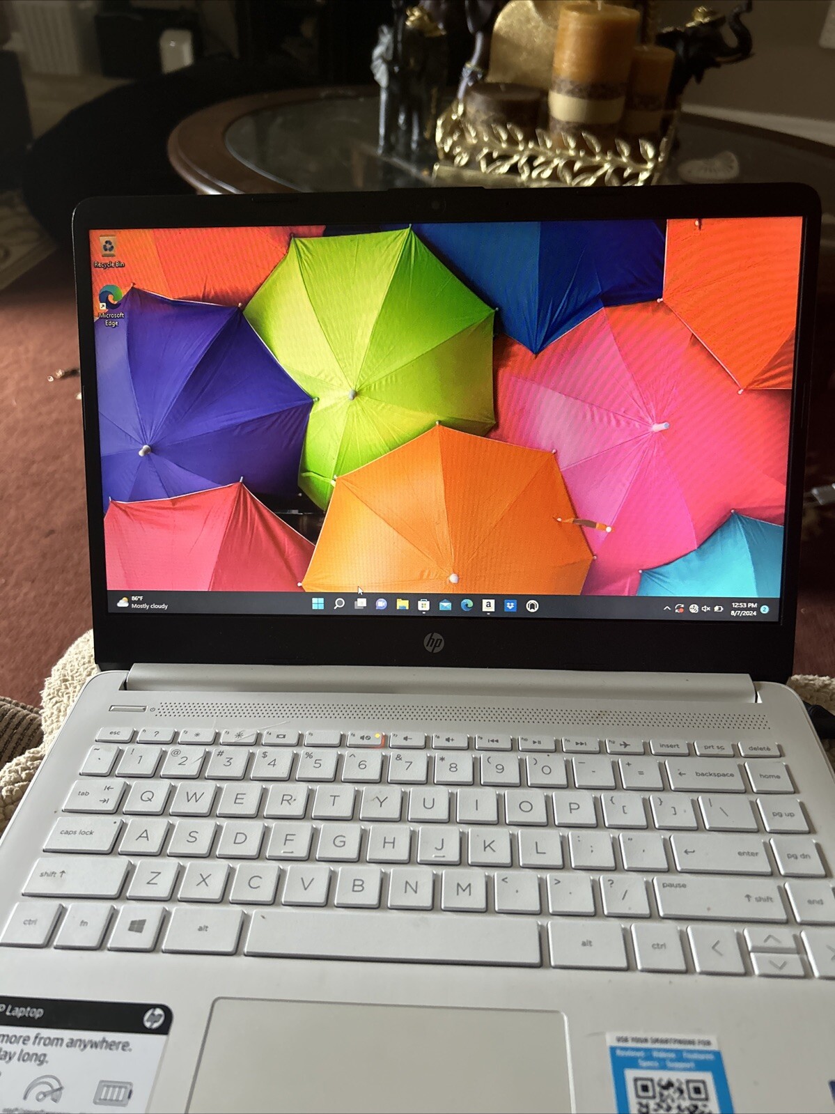 HP 14 inch (64GB, Intel Celeron N4020, 1.10GHz, 4GB) Notebook/Laptop – Snowflake