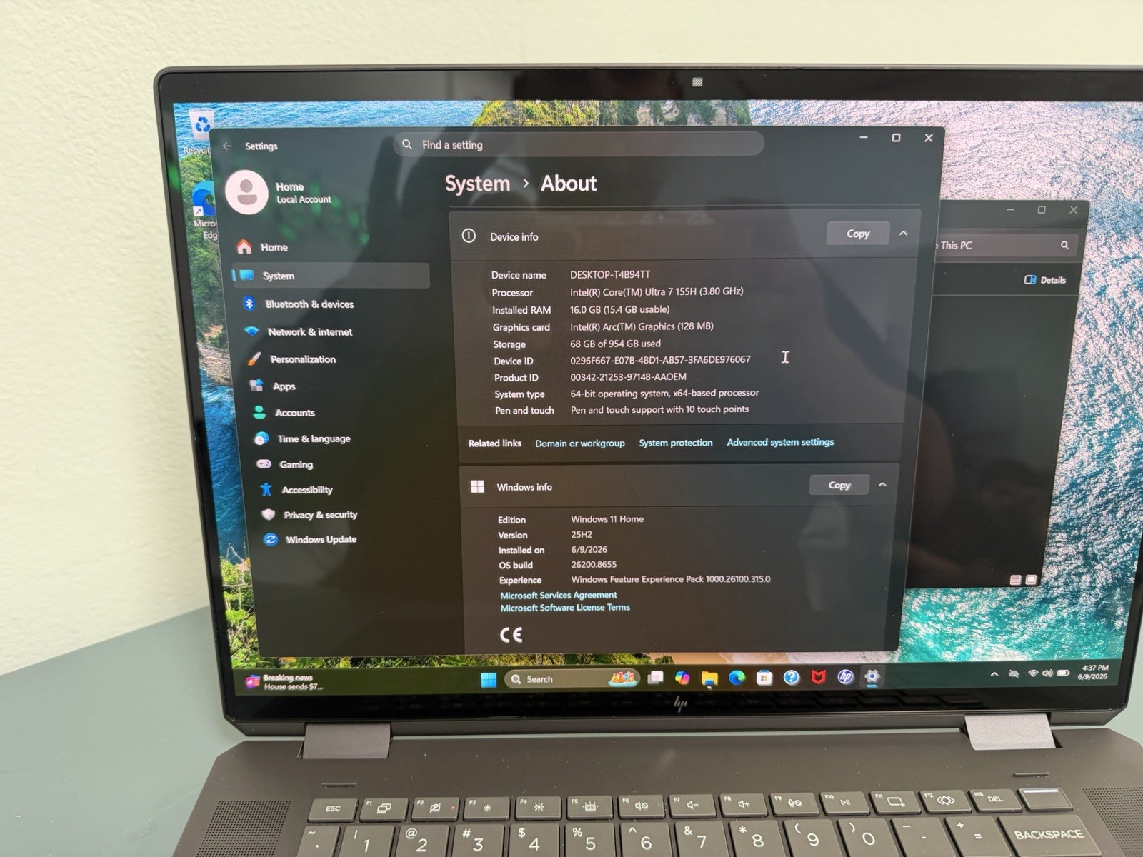 HP Spectre x360 16t-aa000 16 Touch Laptop PC 16″ OLED U7 16GB 1TB WITH PEN