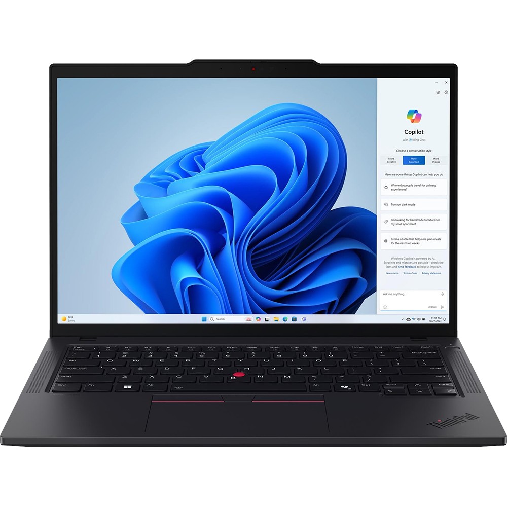 Lenovo 14″ ThinkPad T14 Gen 5 Laptop in Black – 21MC000CUS