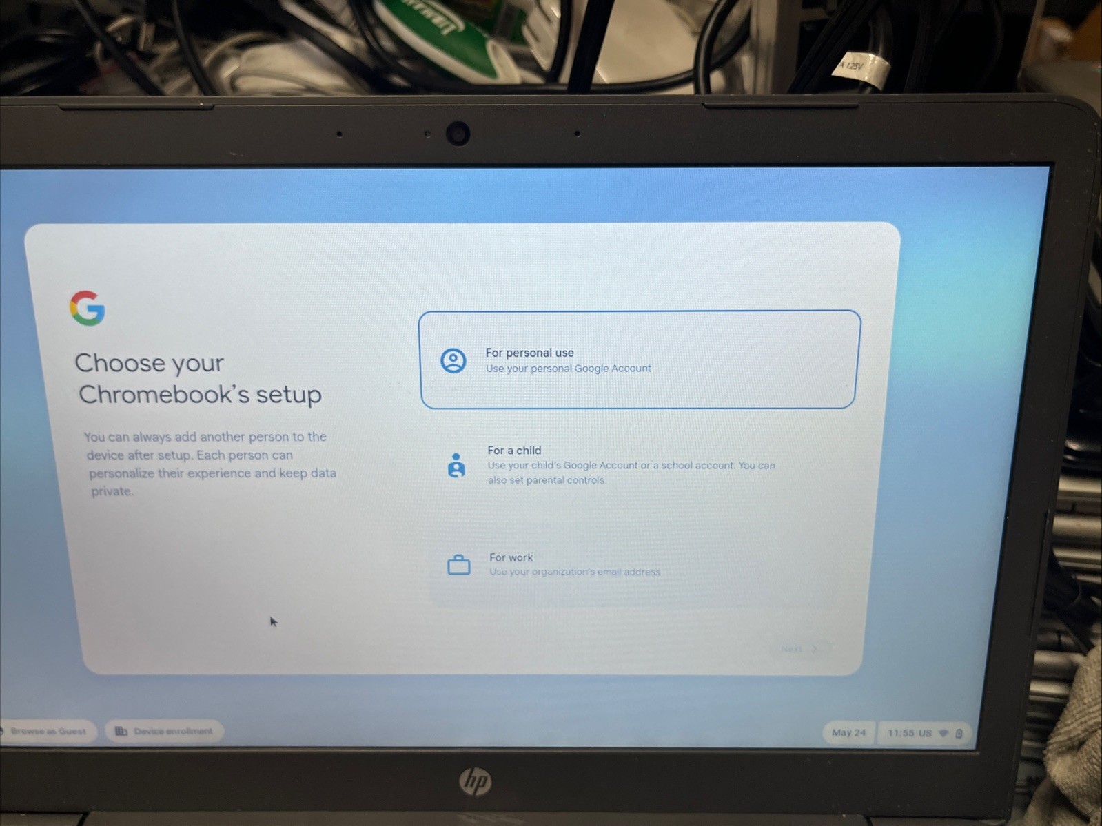 Lot of 20 HP Chromebook 14A G5 4GB RAM 32GB eMMC AMD CPU Good Battery + Adapter