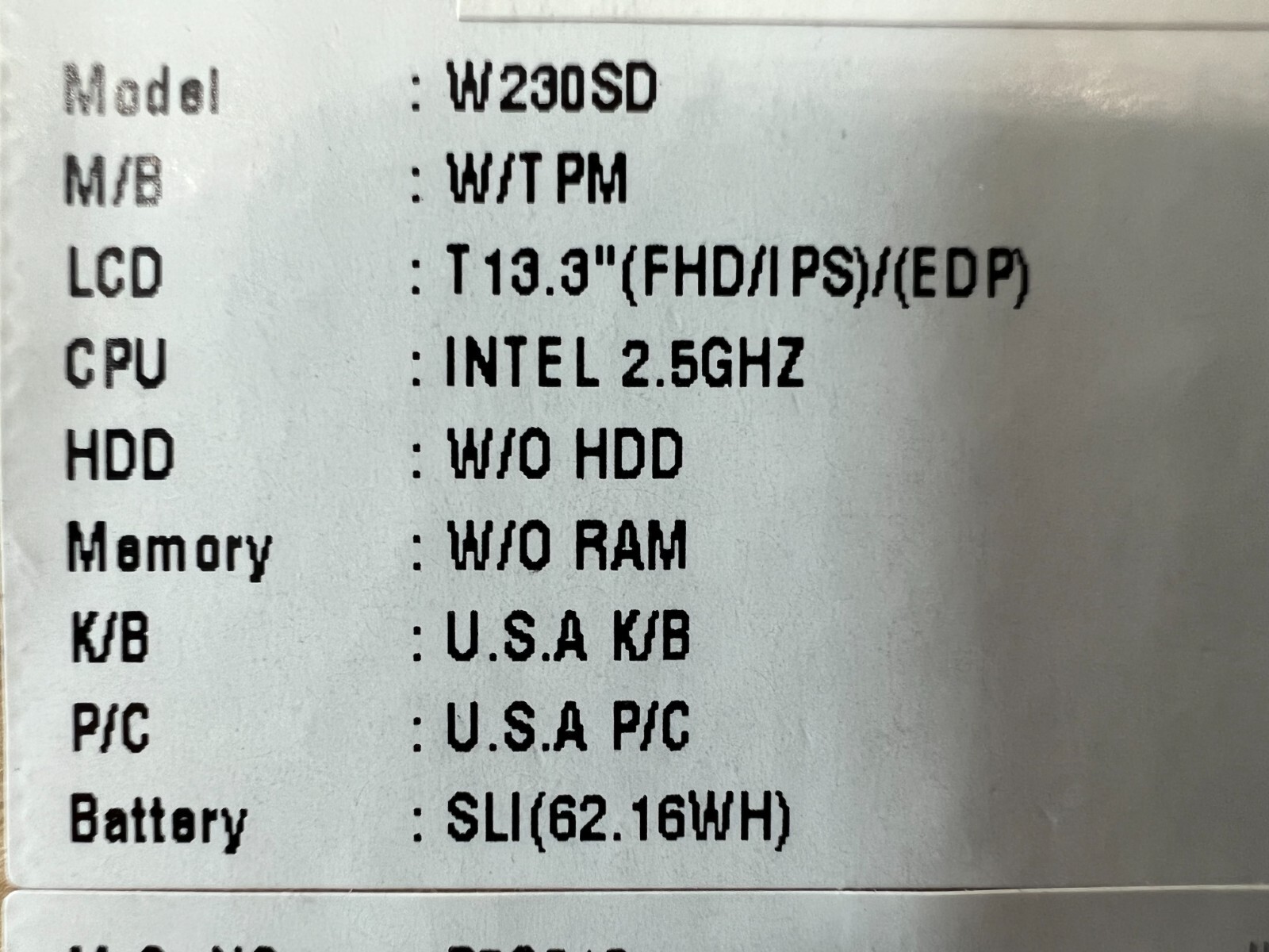 (NEW) Old Inventory Eluktronics W230SD 13.3″ Gaming i7 4710MQ GTX 960m Complete