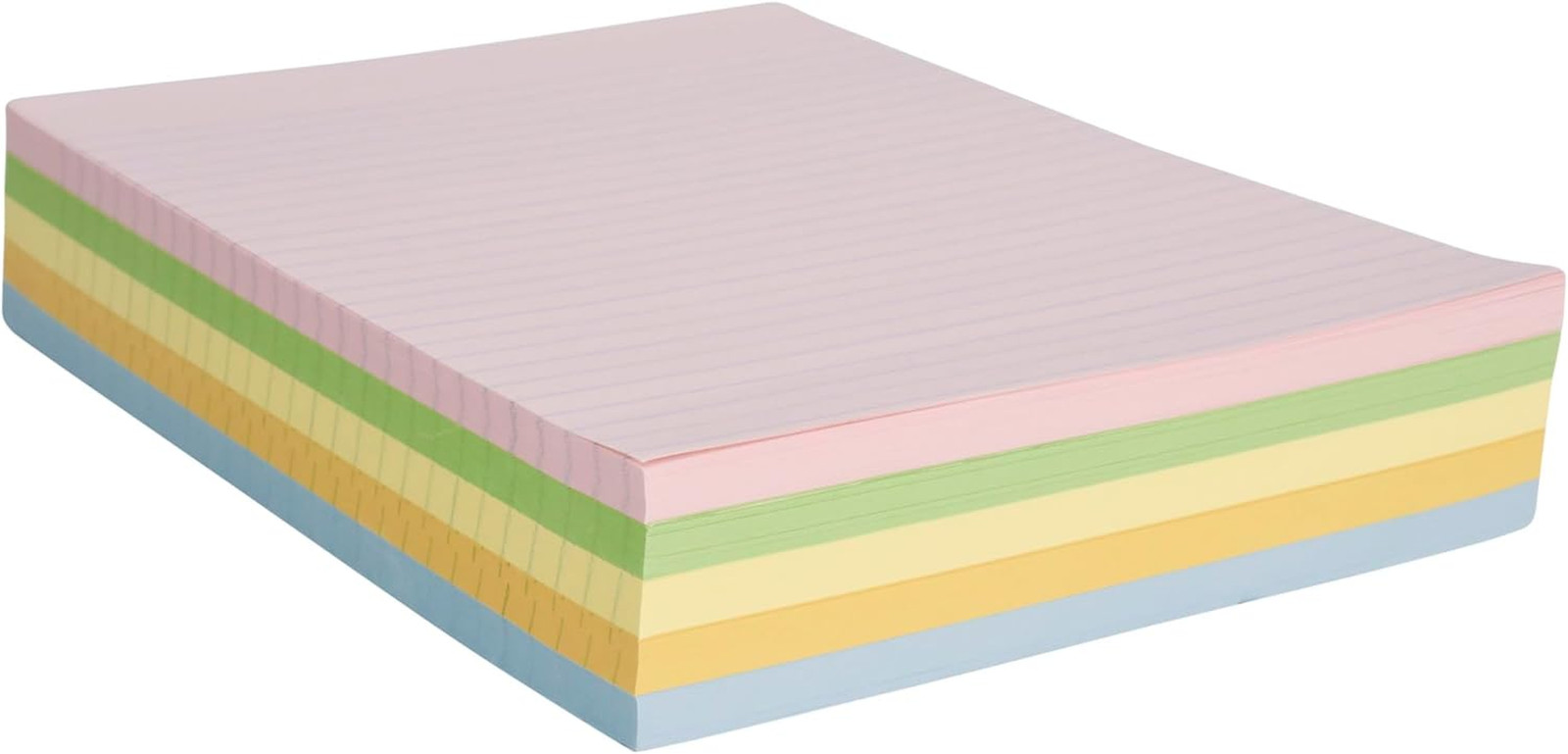 Ruled Exhibit Paper, 8-1/2 X 11 Inches, Assorted Colors, 500 Sheets – 085454
