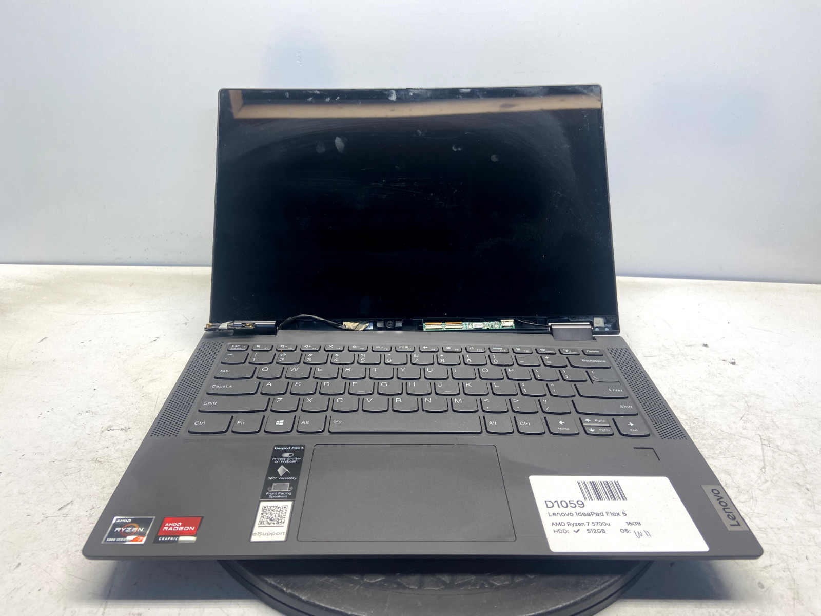 Lenovo IdeaPad Flex 5 14ALC05 AMD Ryzen 7 5700u 16GB 512GB SSD Windows 11 READ