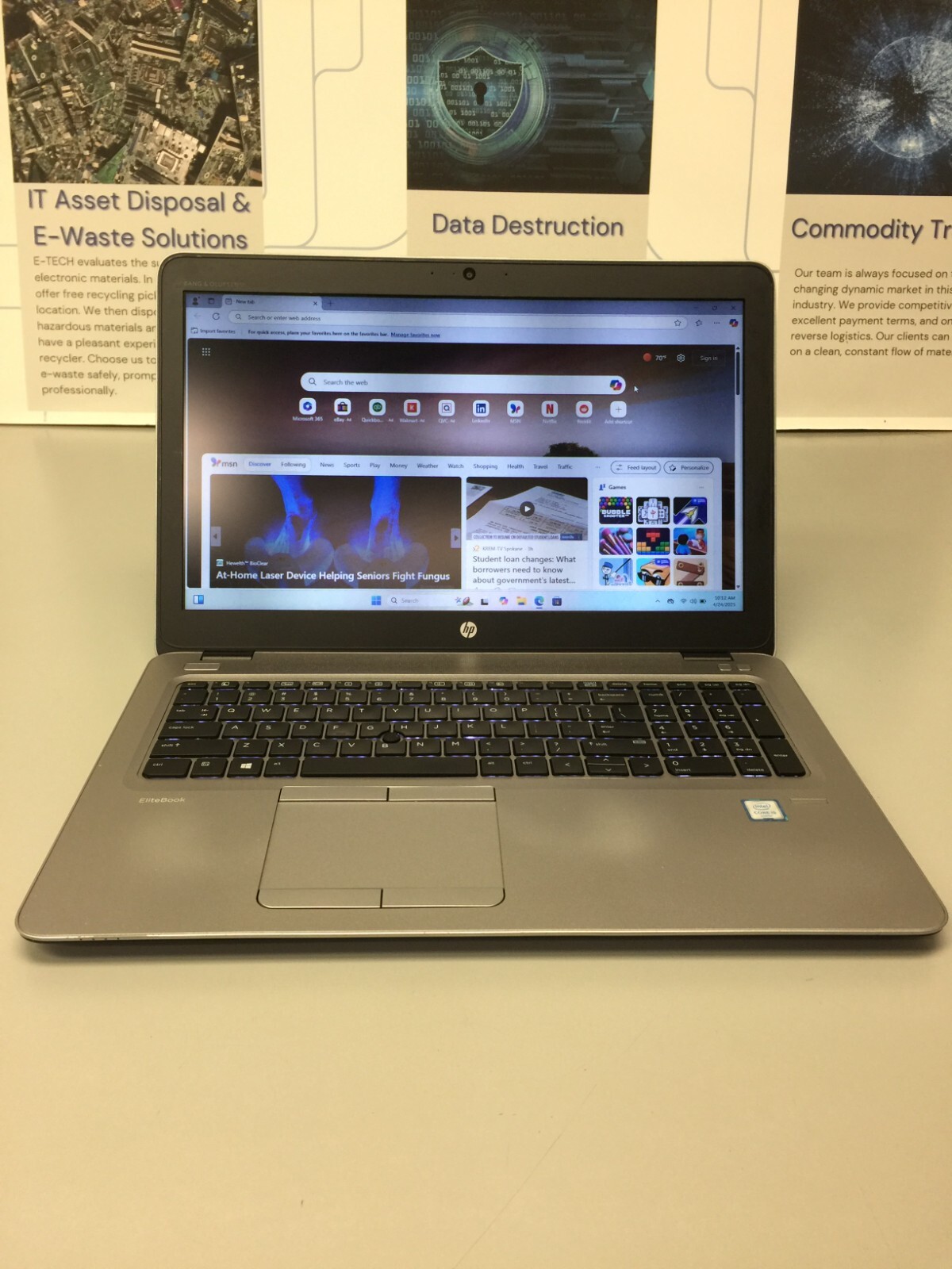 HP EliteBook 850 G3 15.6″ (256GB Core i5 6th gen 2.30GHz 8GB RAM WIN 11 PRO