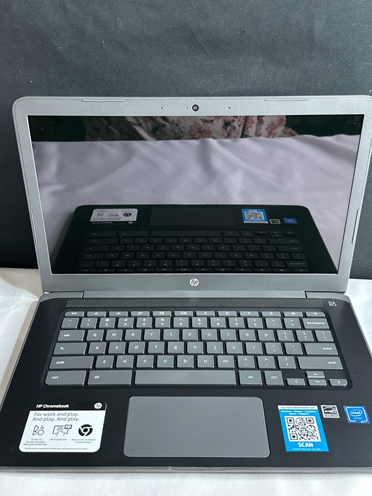 HP Chromebook 14-ca061dx Gray 32GB Storage 4GB RAM Intel N3350 Laptop Parts Only