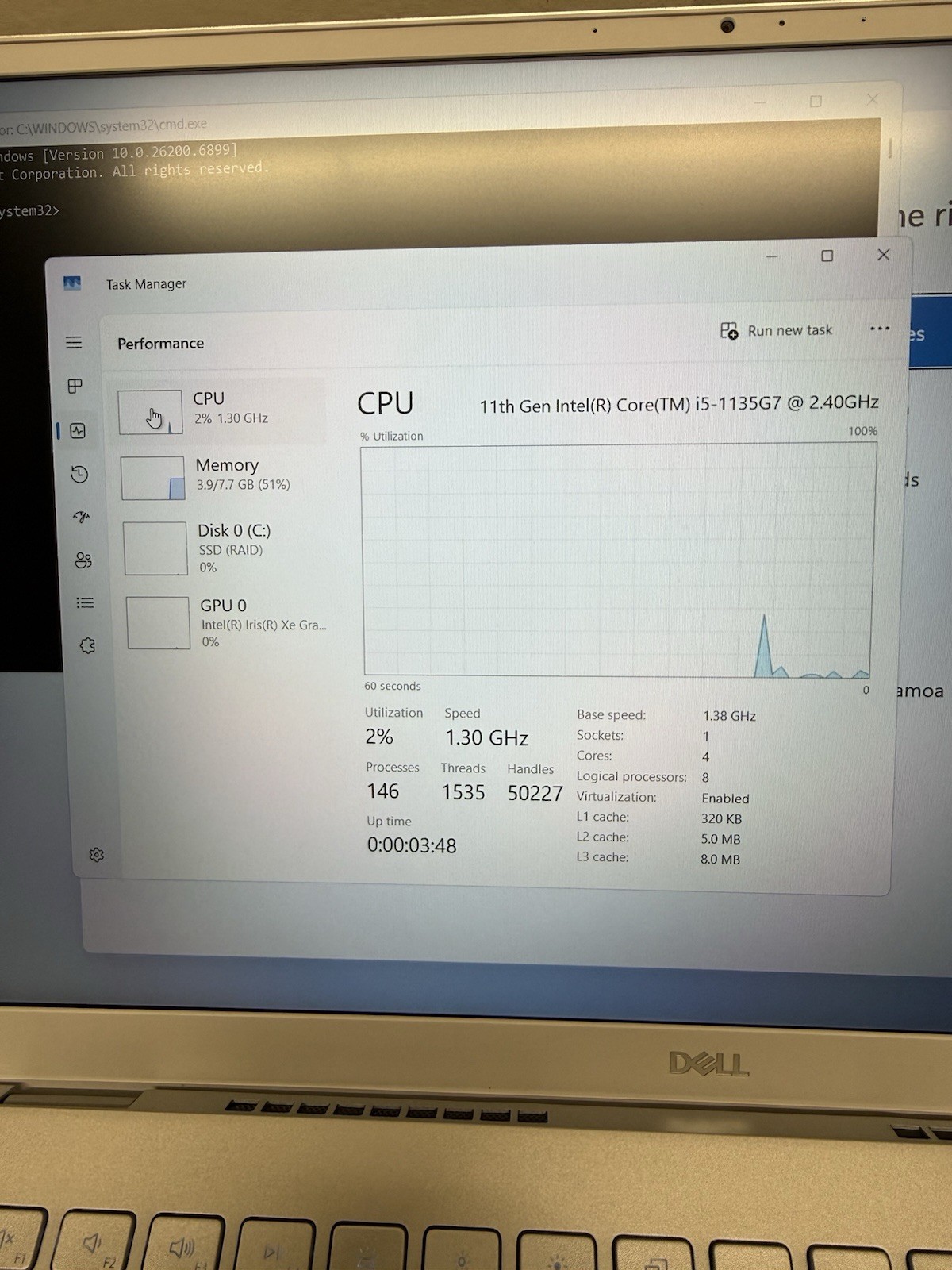 Dell Inspiron 5502 15.6″ FHD Intel Core i5-1135G7 8GB RAM 512GB SSD Windows 11