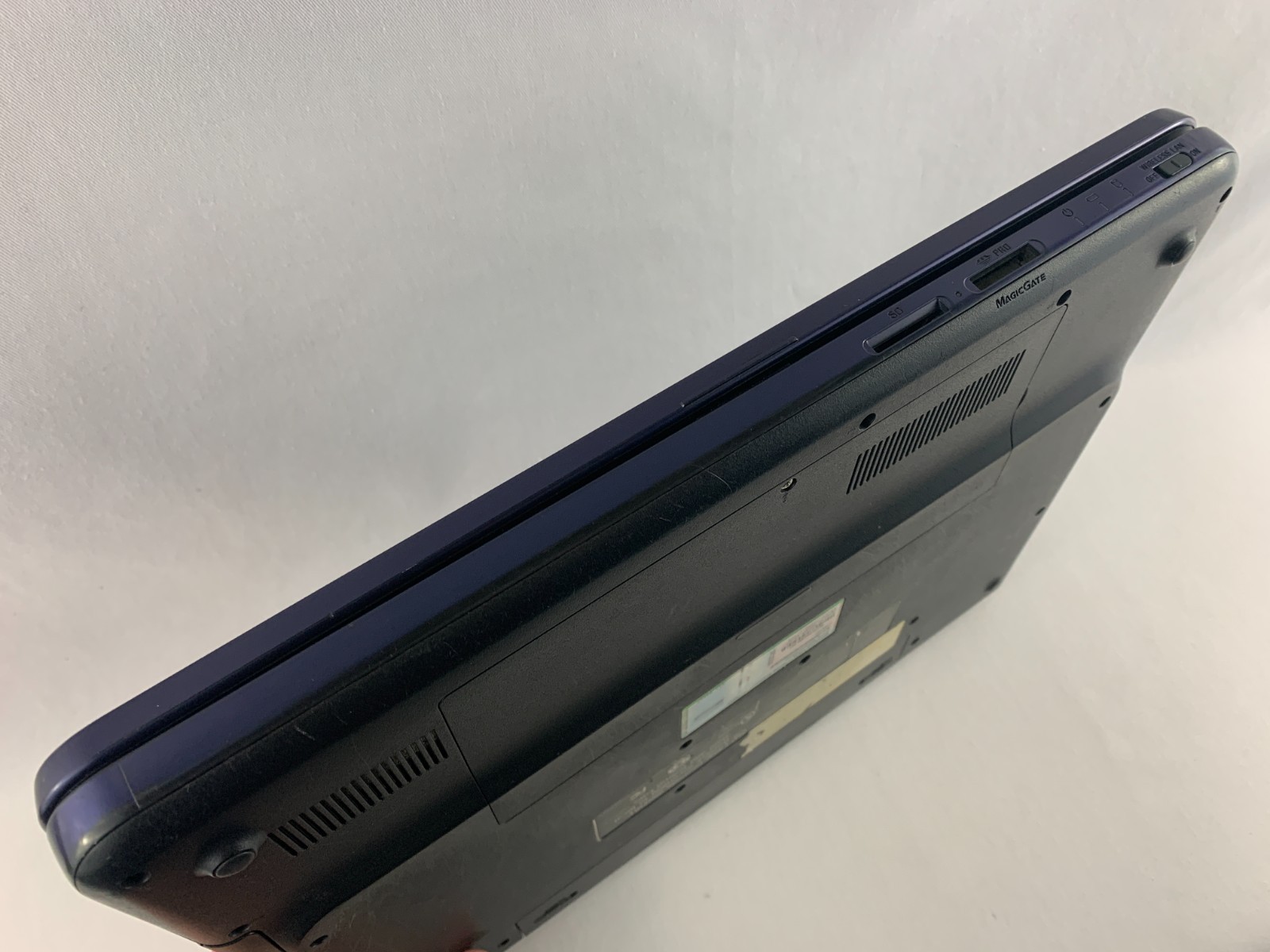 Sony VAIO PCG-7133L Blue Laptop For Parts or Repairs, No Touchpad, Win Vista