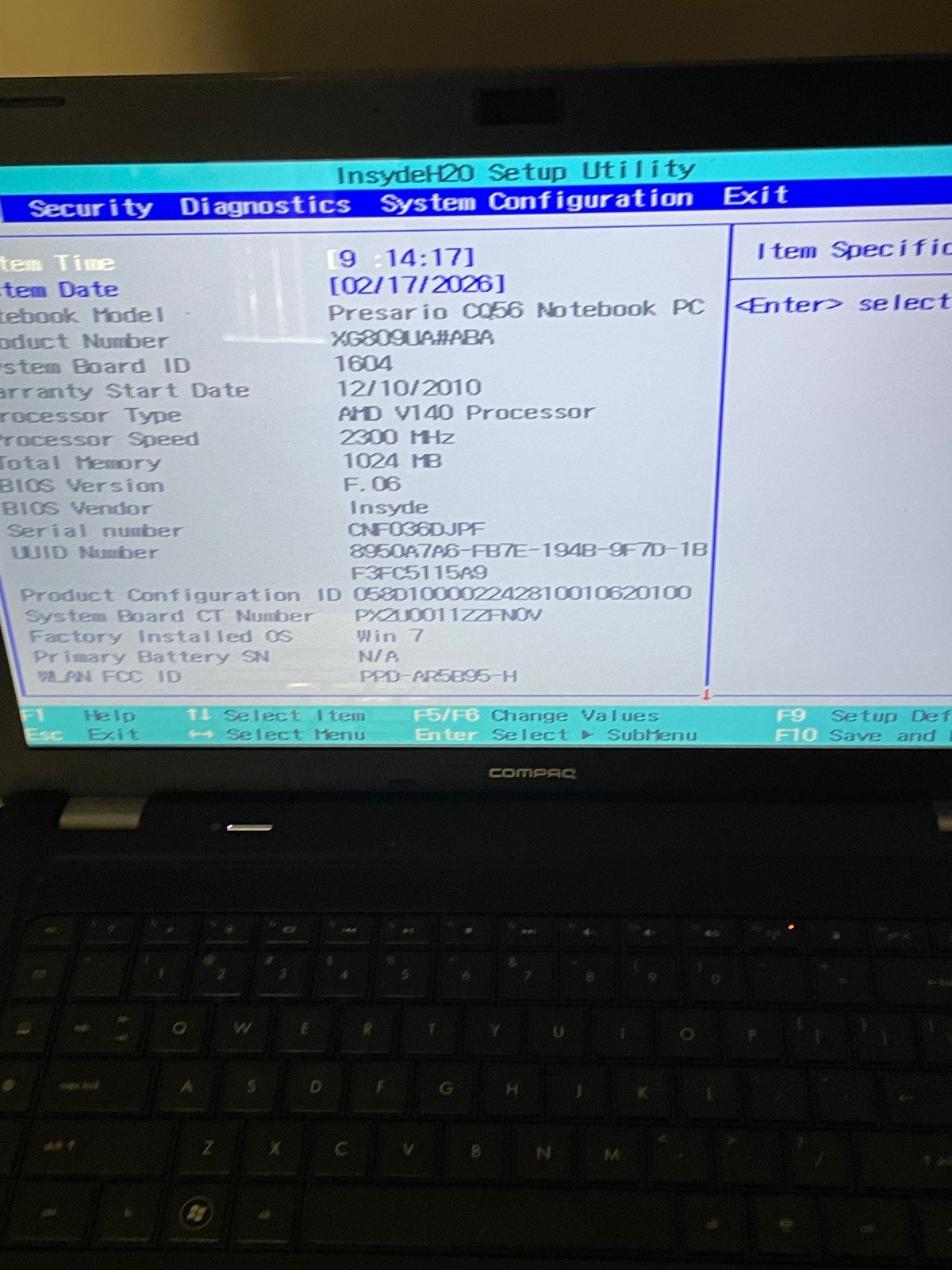 Lot of 2 COMPAQ Presario (1) CQ56 & (1) CQ57