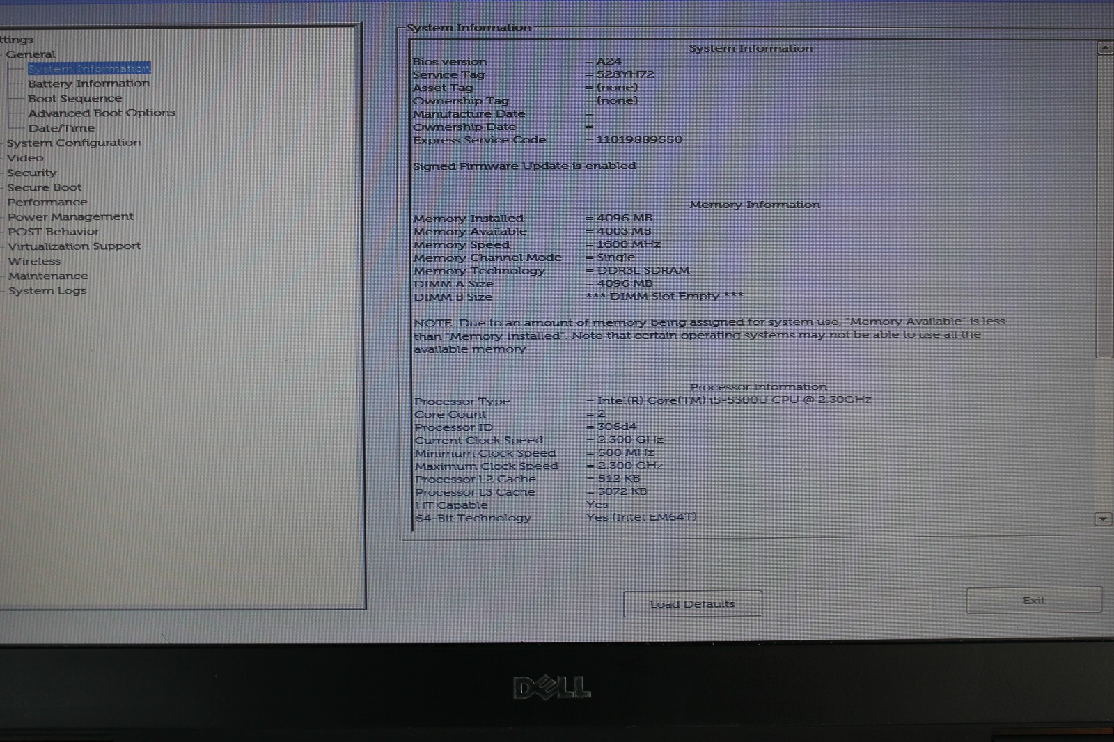 Dell Latitude E7450 Laptop i5-5300U 2.30GHz 4GB 256GB SSD- Win11 Pro